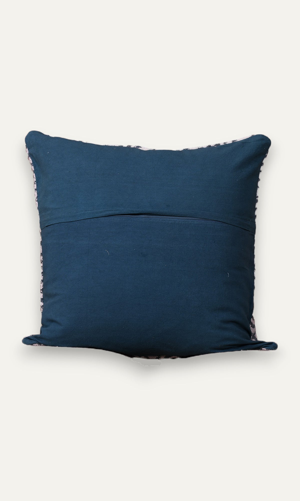 Distorted Pattern Cotton Cushion Cover - Blue