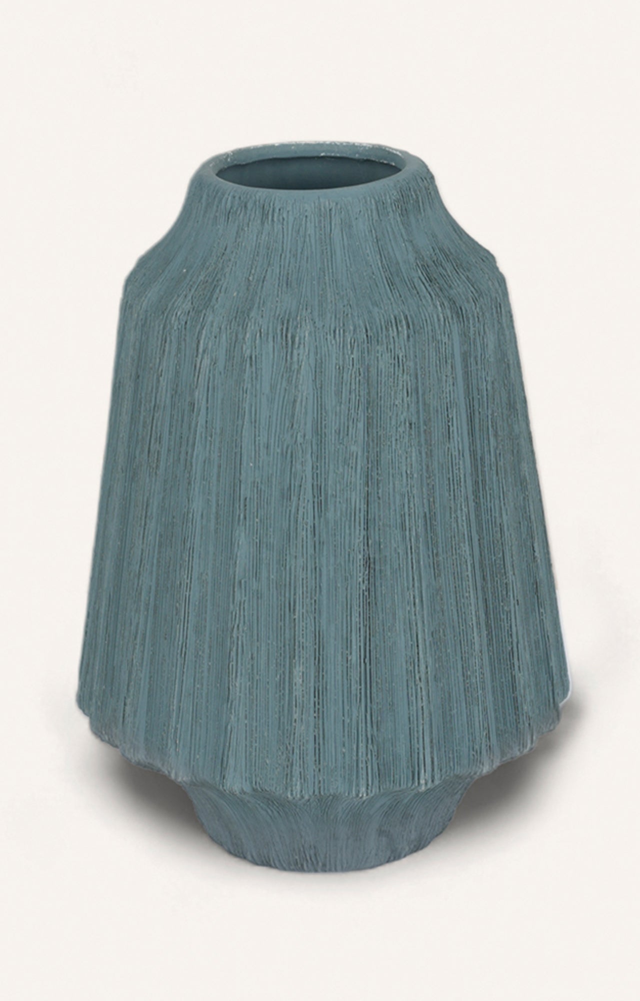 Cobalt Blue Striped Vase