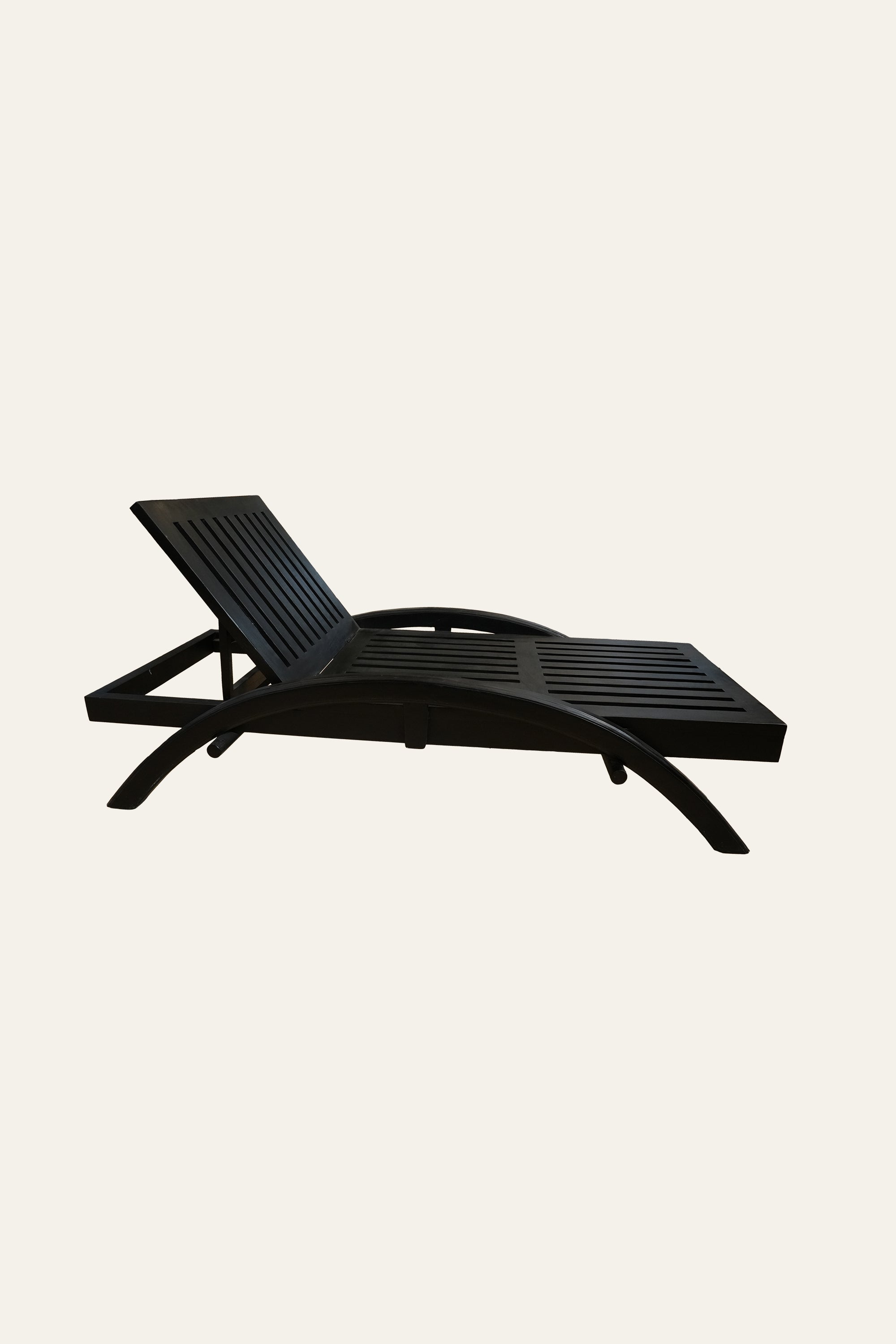 Curved Wooden Pool Lounger