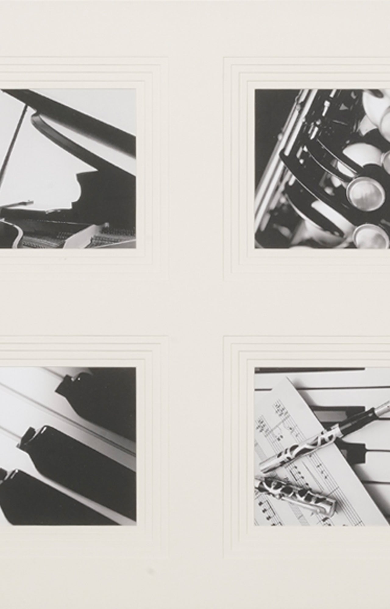 Retro Grid Stencil Art (Framed)