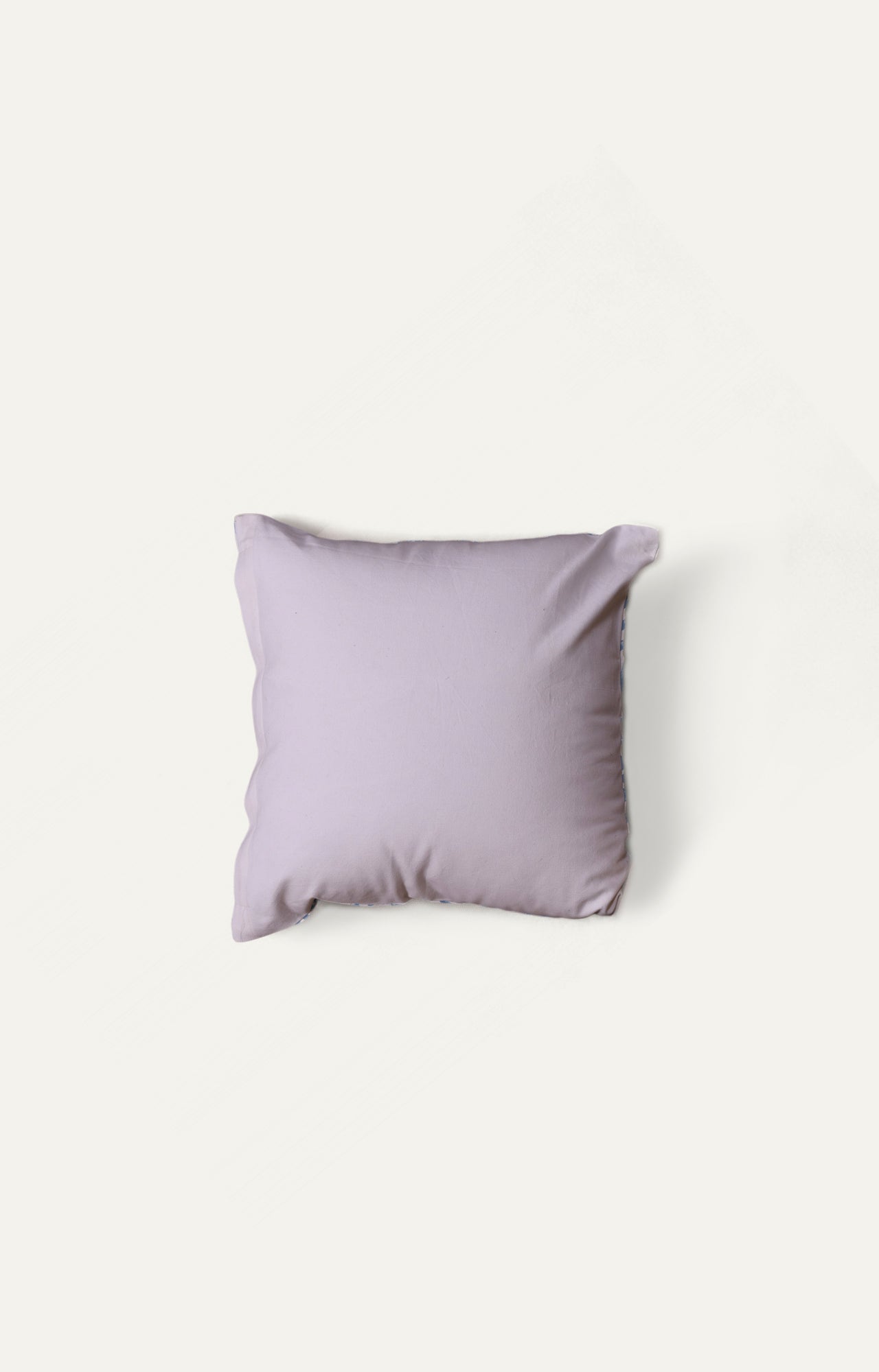 Blue Floral Cotton Cushion Cover