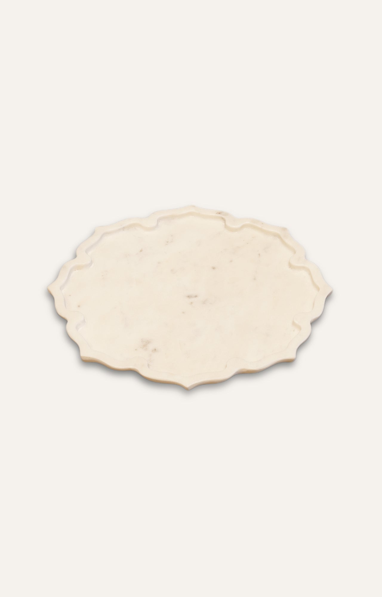 White Marble Maroc Platter – Set of 3 pcs