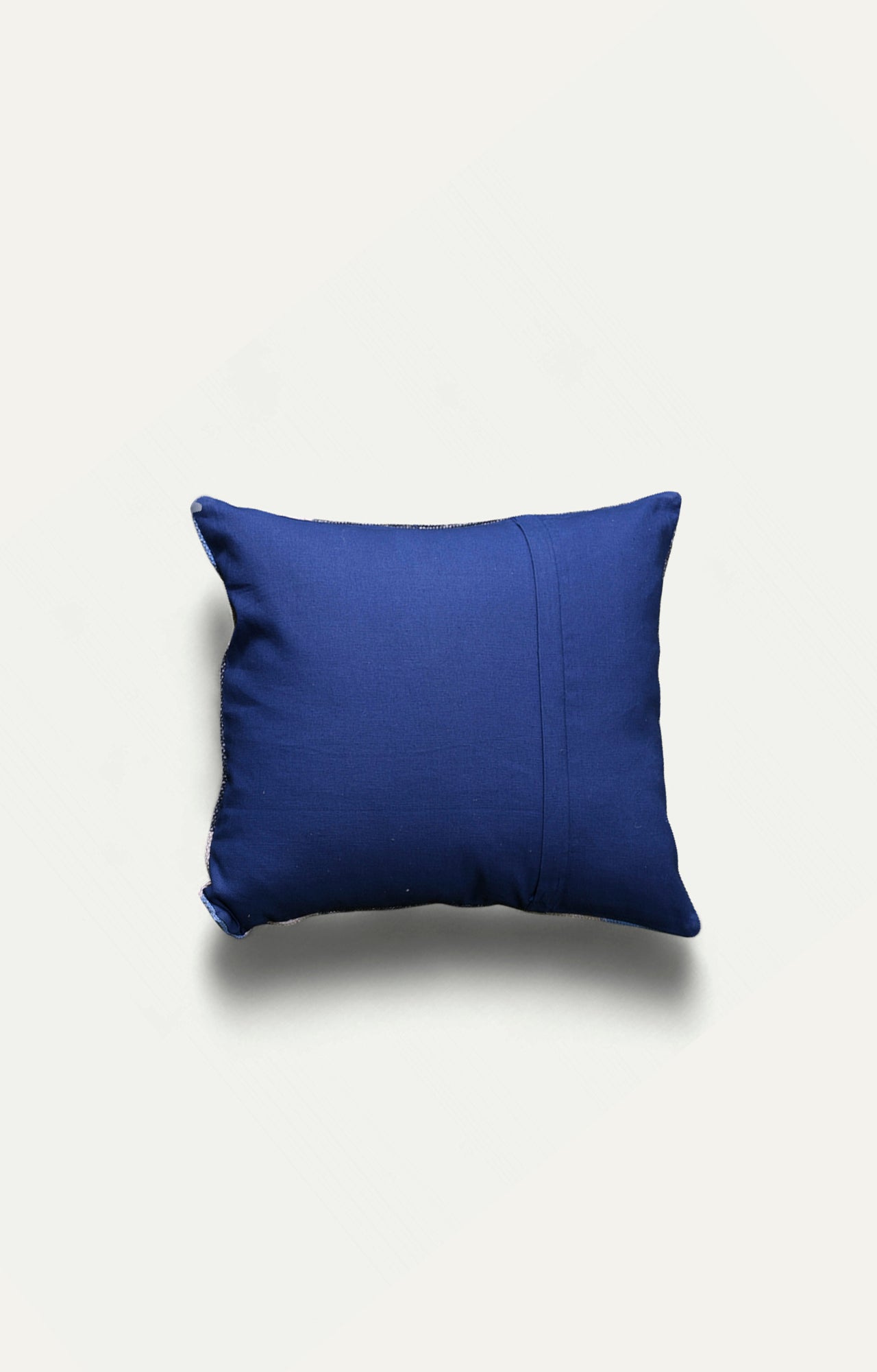 Grey-Blue Cotton Cushion Cover