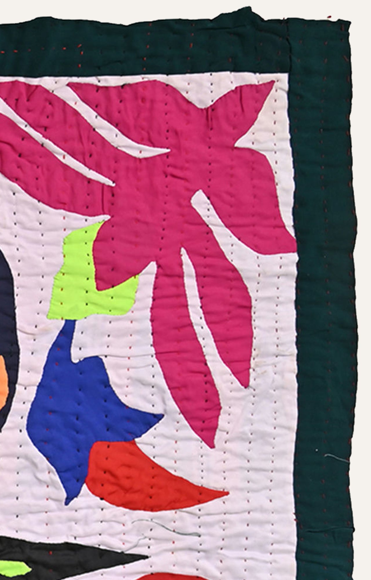 Wildlife Serenade: Cotton Textile Wall Tapestry with Animal Figures and Floral Splendor