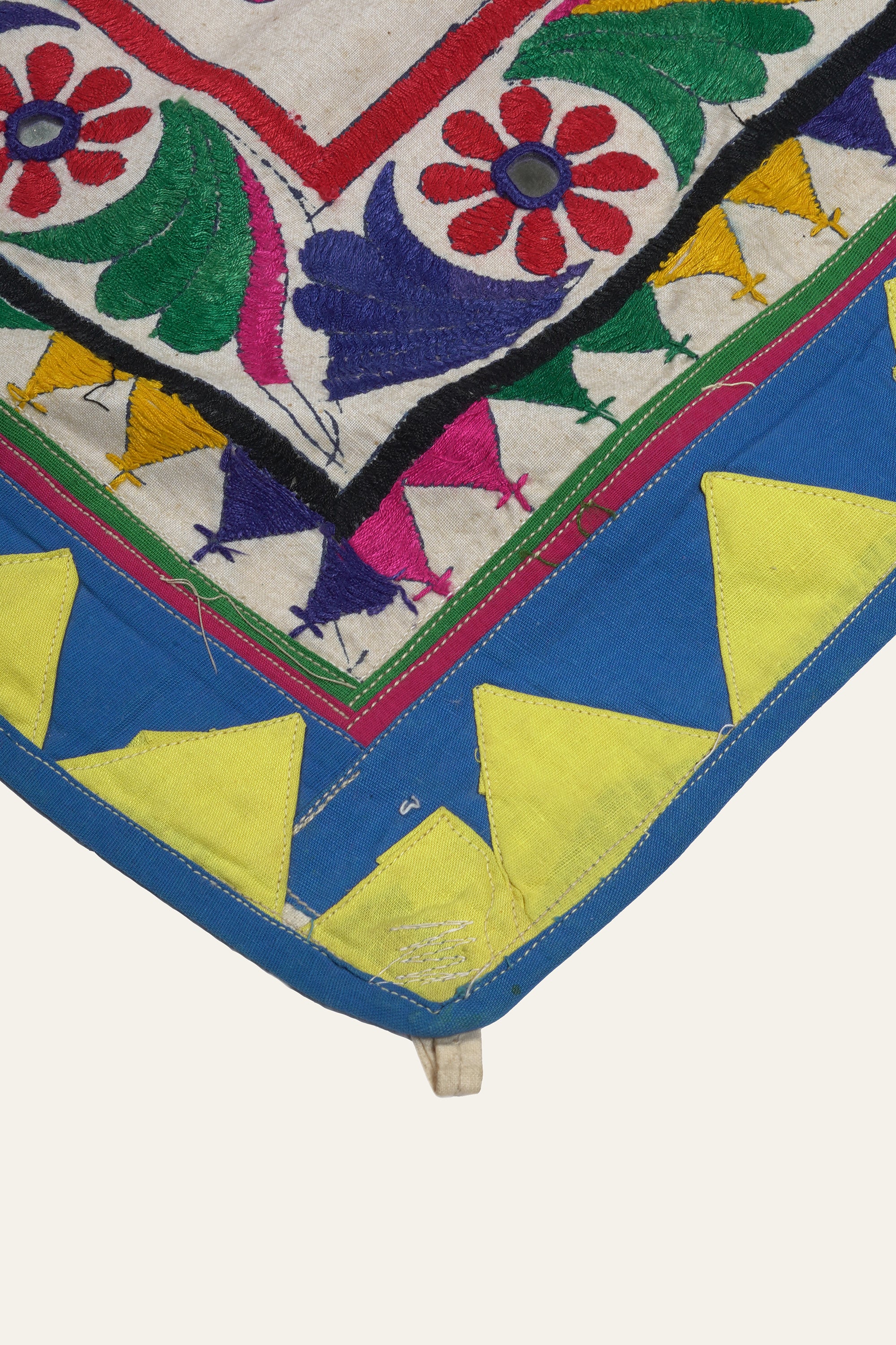 Kutch Embroidery Wall Hanging with Floral Motifs