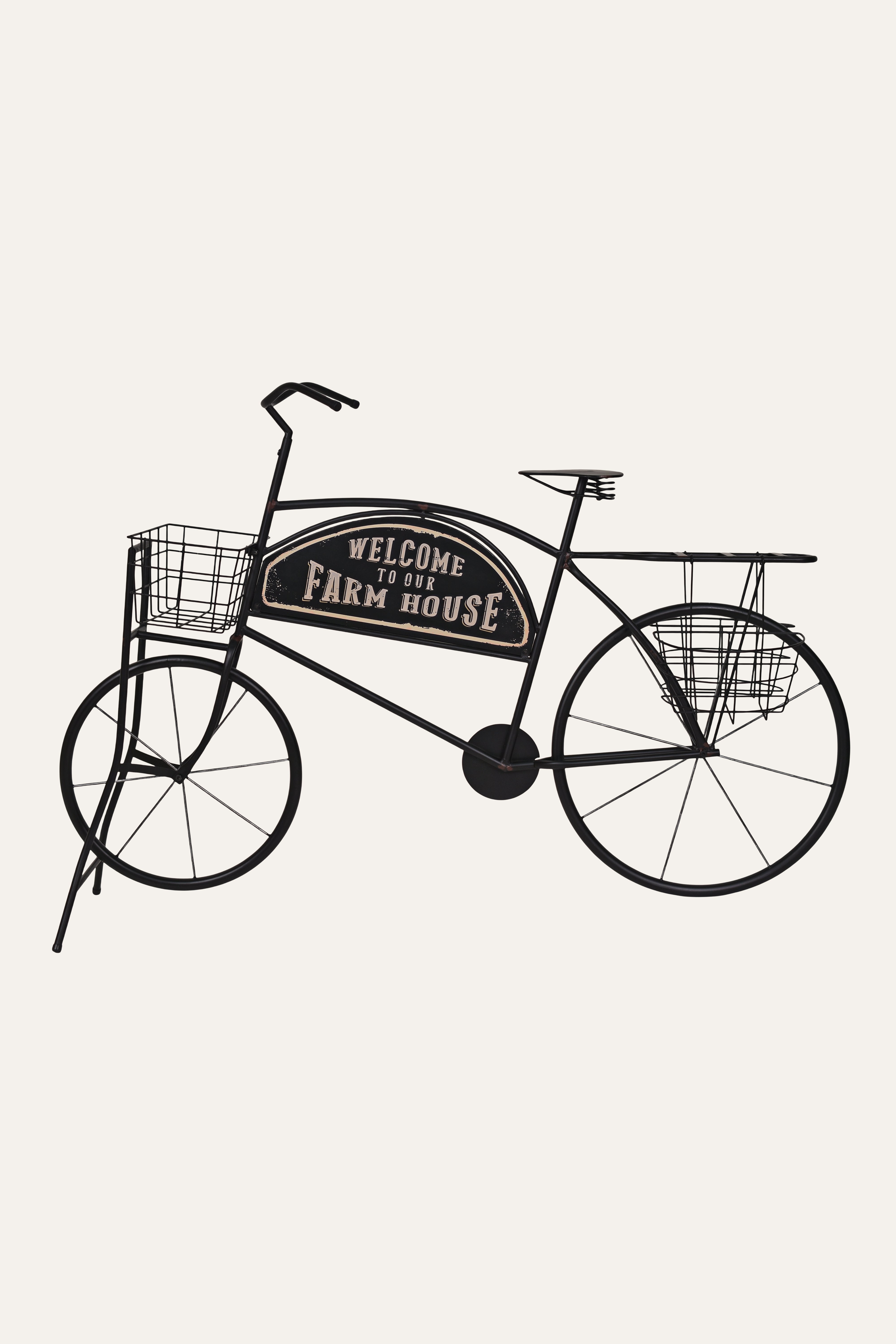 Rustic Iron Bicycle Décor