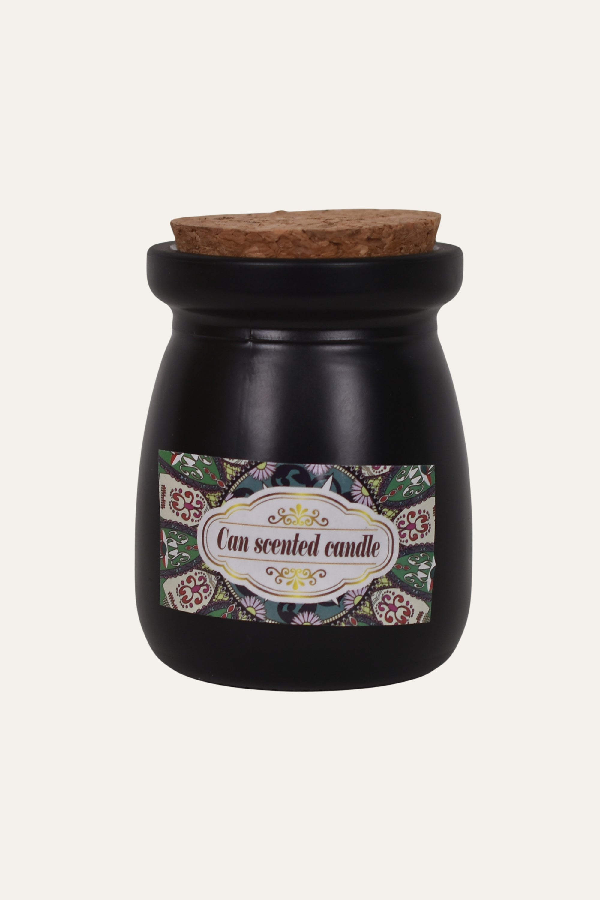 Decorative Amber Jar Scented Candle - Black