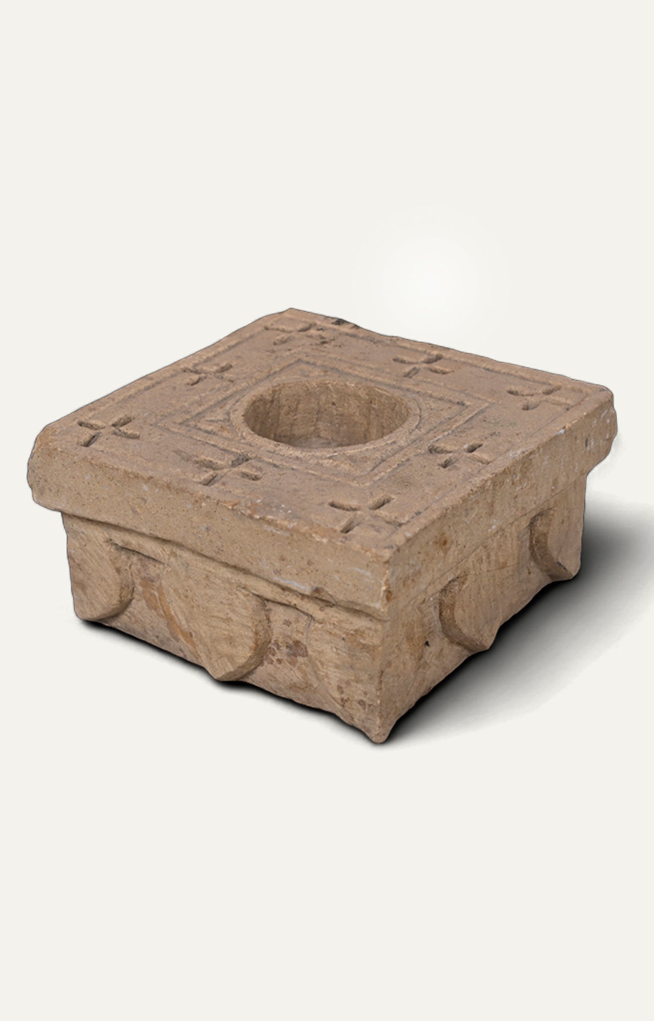Vintage Sandstone Candle Holder