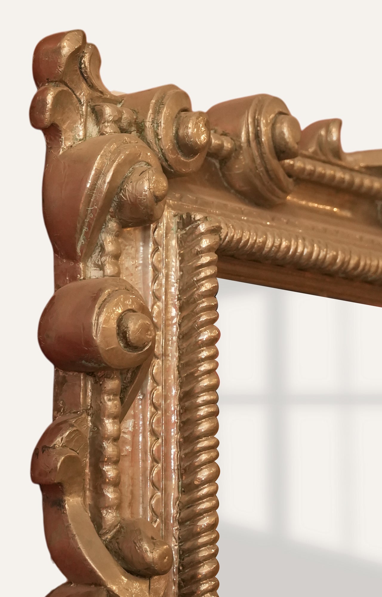 Vintage Baroque Gold Rectangular Mirror Frame