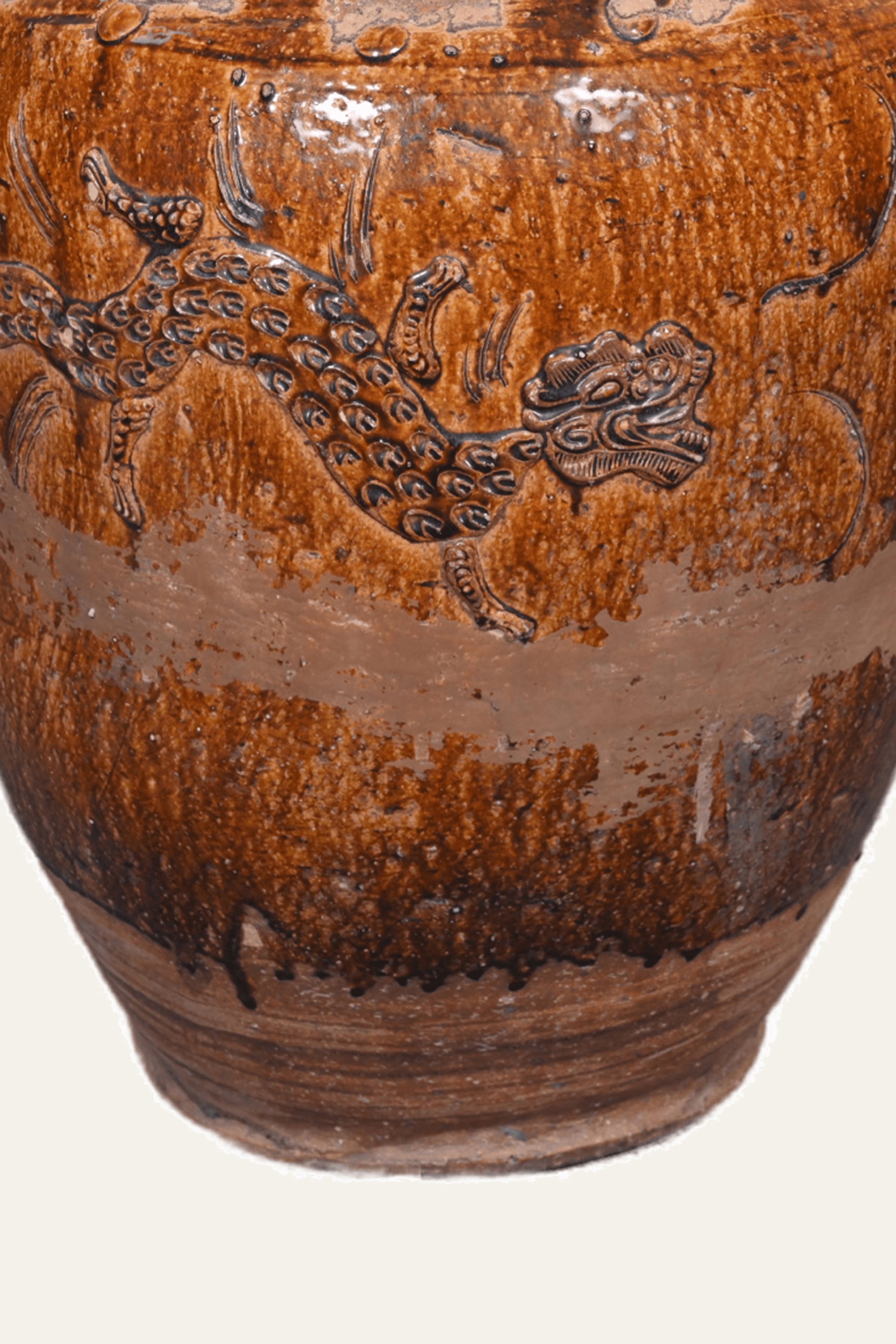 Stoneware Dragon Pot