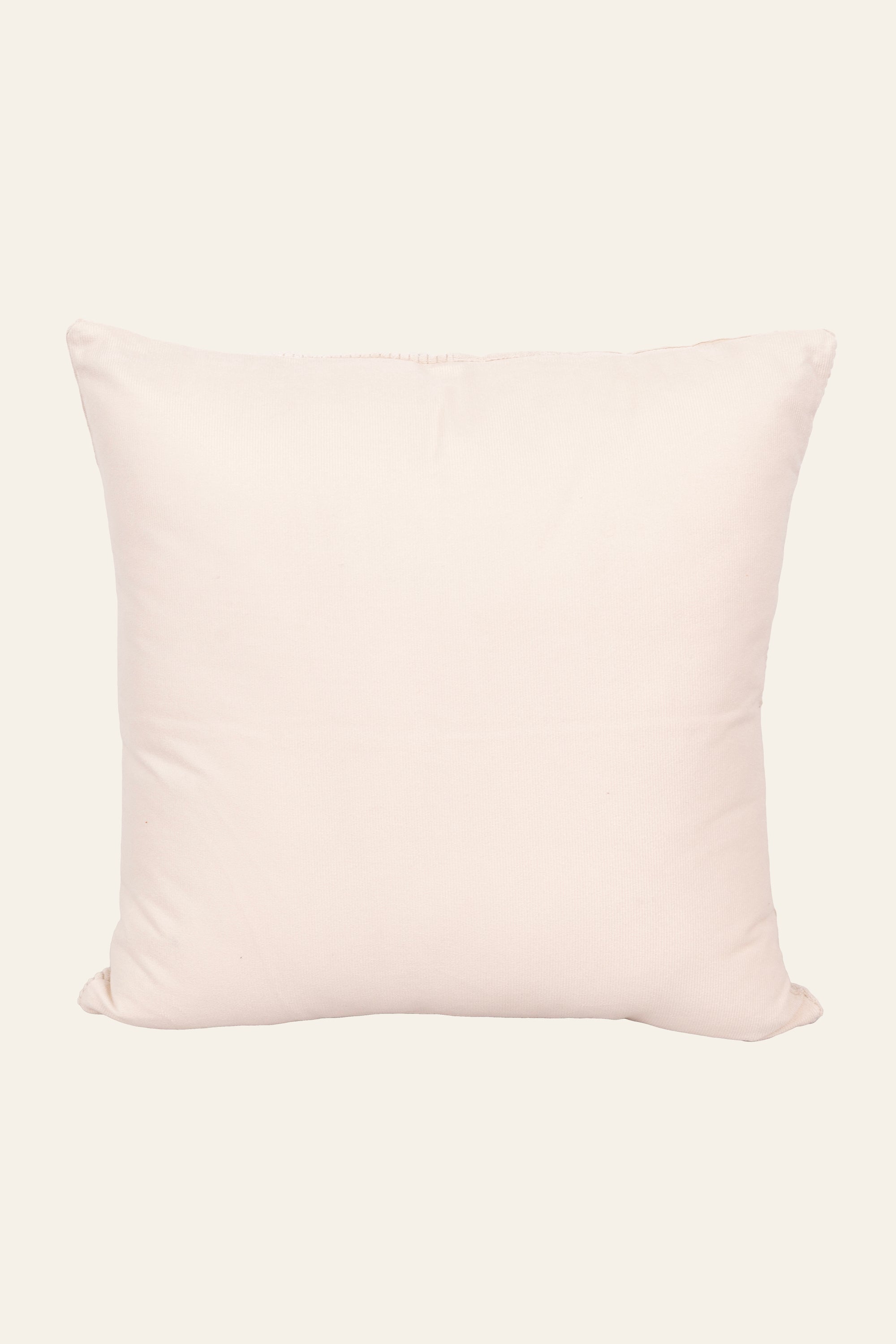 White Block Patchwork Cushion