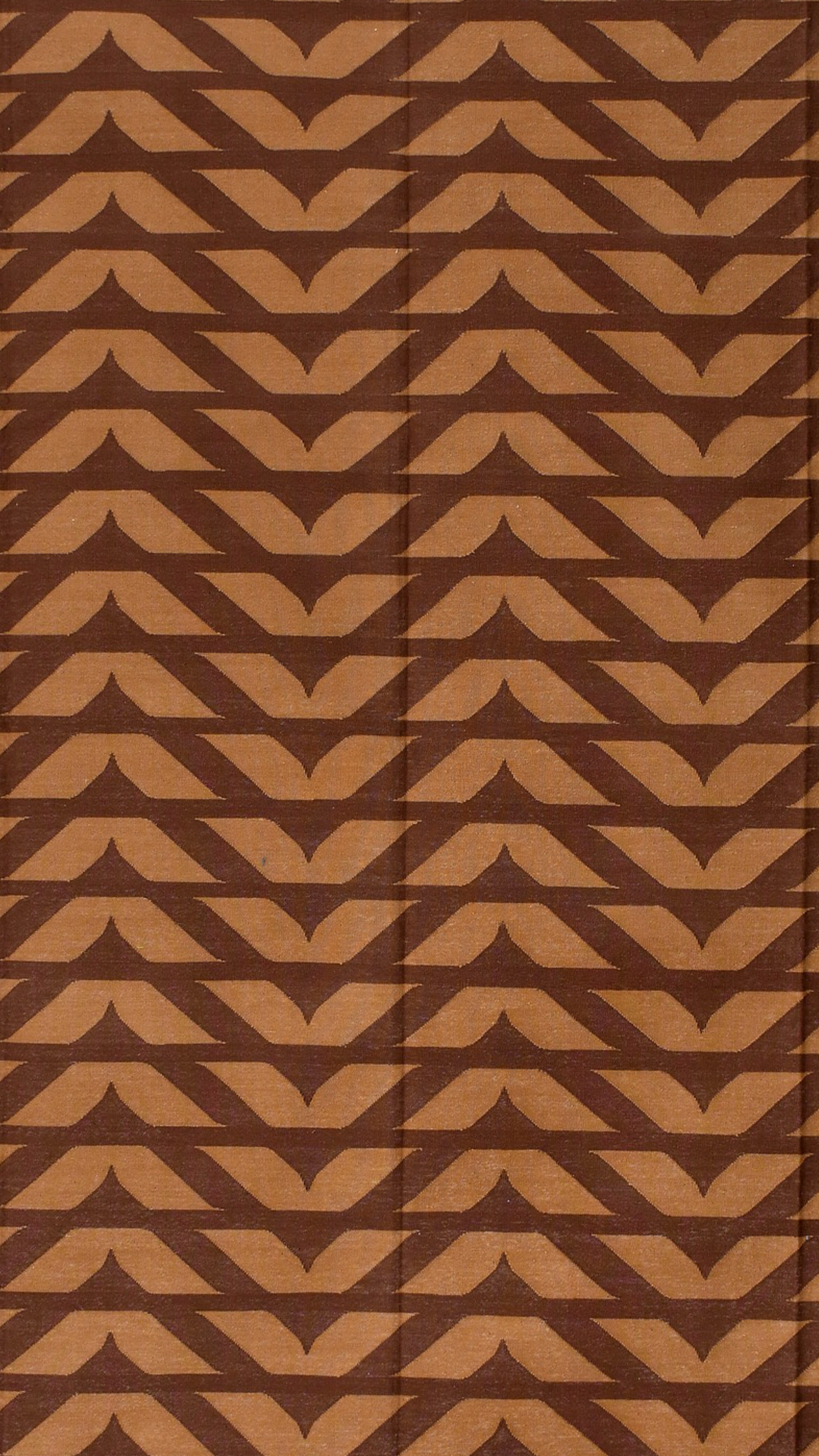 Earthy Chevron Cotton Rug