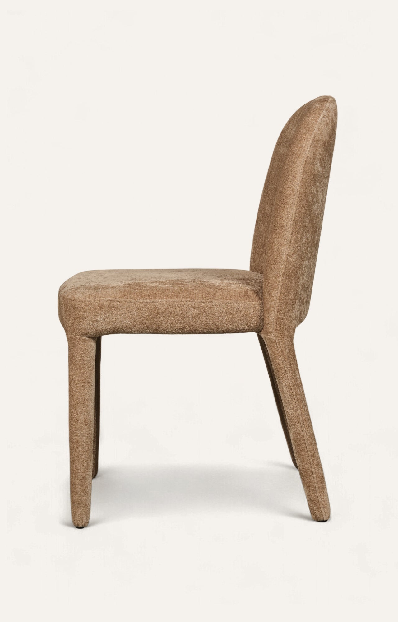 Upholstered Parsons Dining Chair in Camel