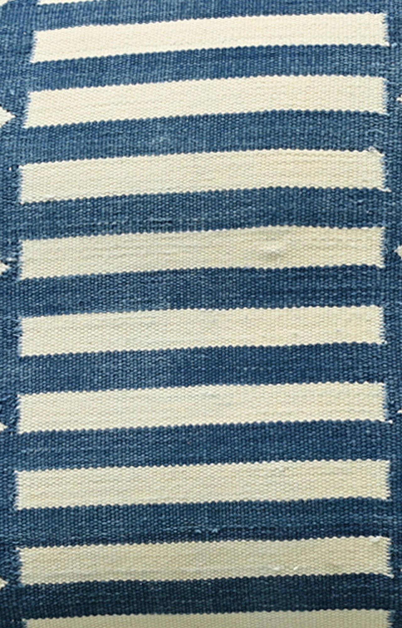 Blue Striped Handwoven Cushion Cover