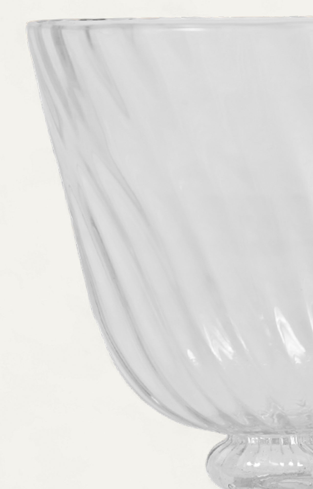 Faceted Crystal Hurricane Lamp