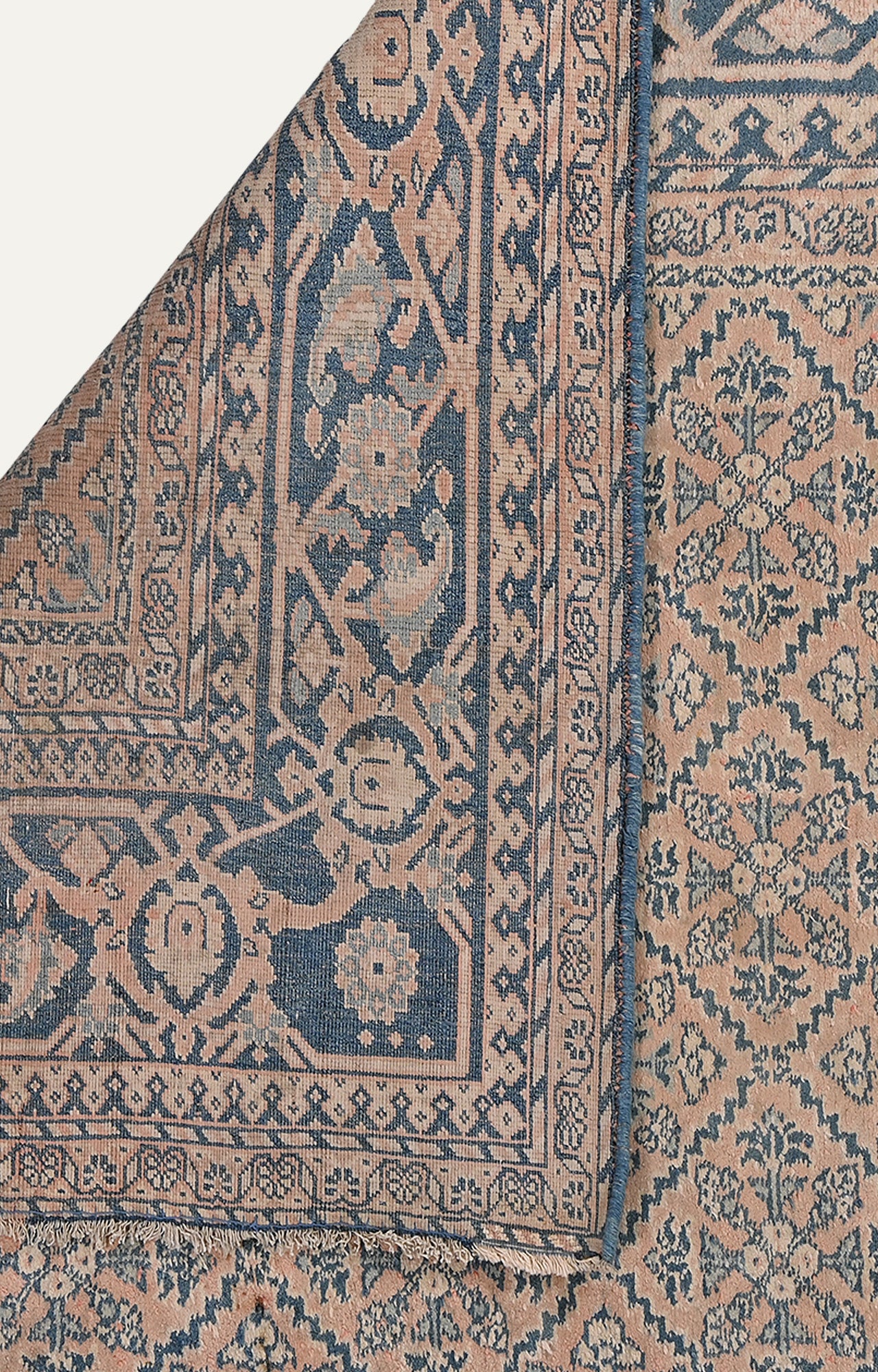 5 x 7 Ft 100 years old Vintage Agra Carpet with Floral Motifs
