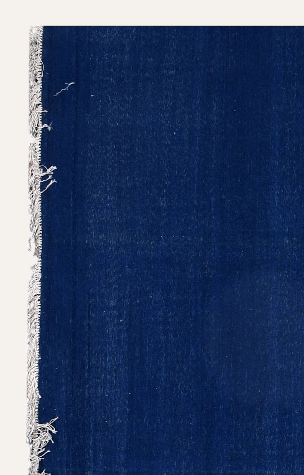 Handwoven Blue Modern Woolen Rug