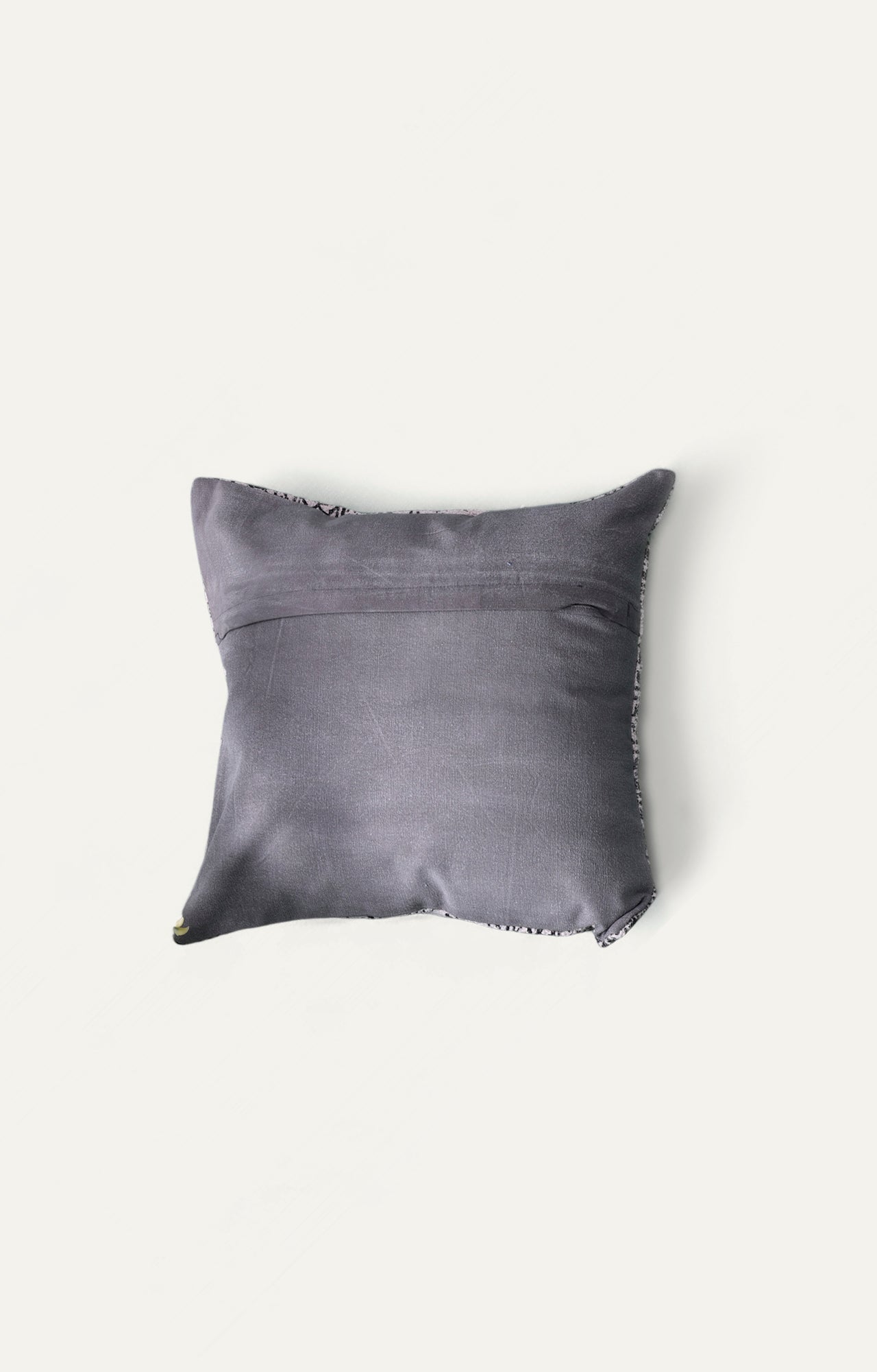 Black Floral Motif Cushion Cover