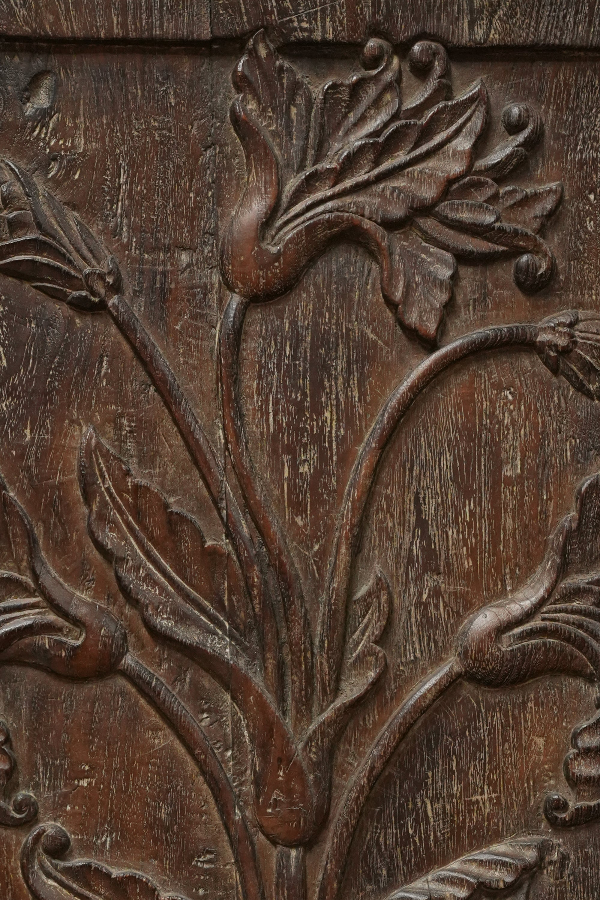 Tree of Life Carved Wood Panel