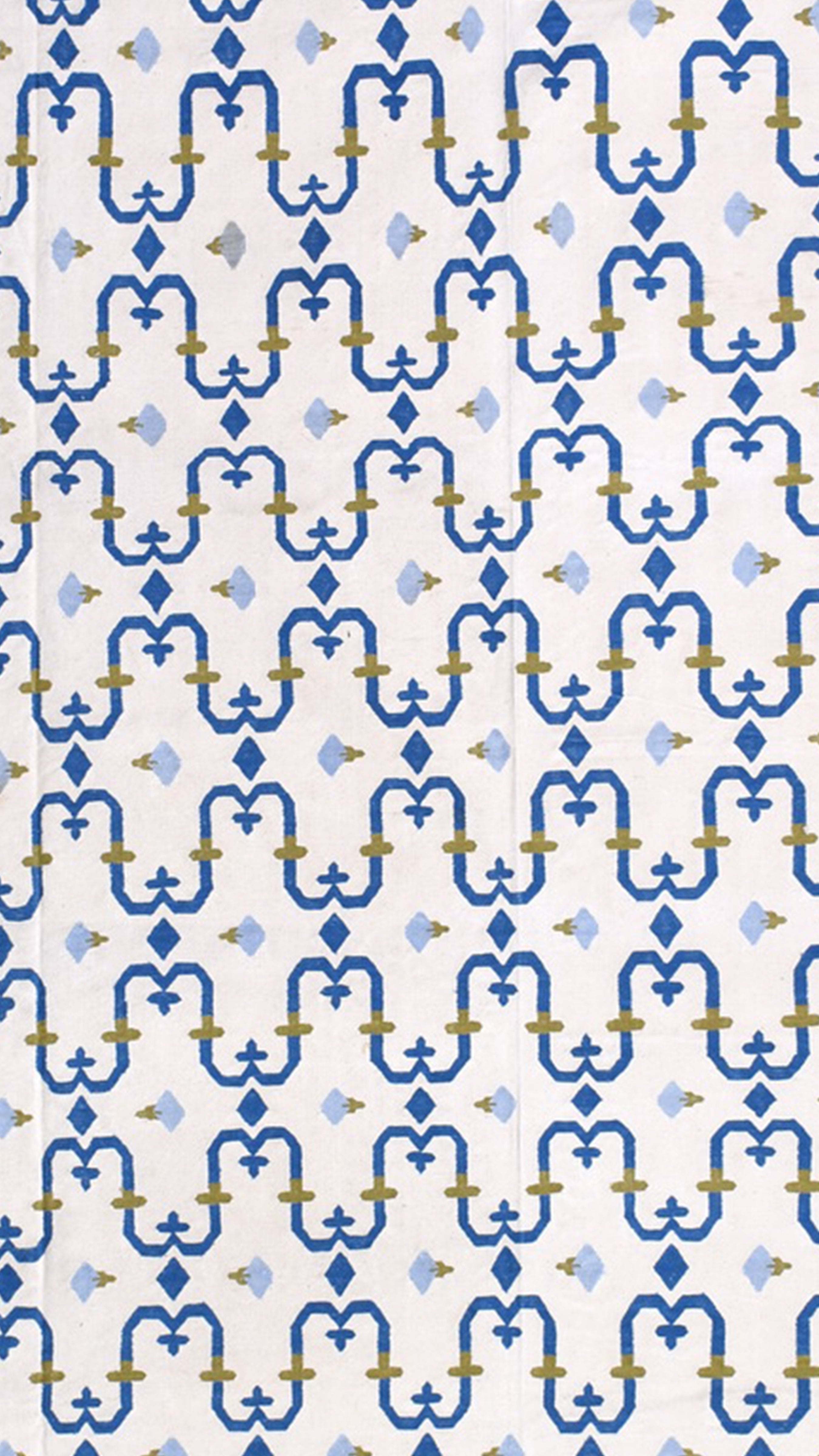 Handwoven Flatweave Geometric Pattern Cotton Rug