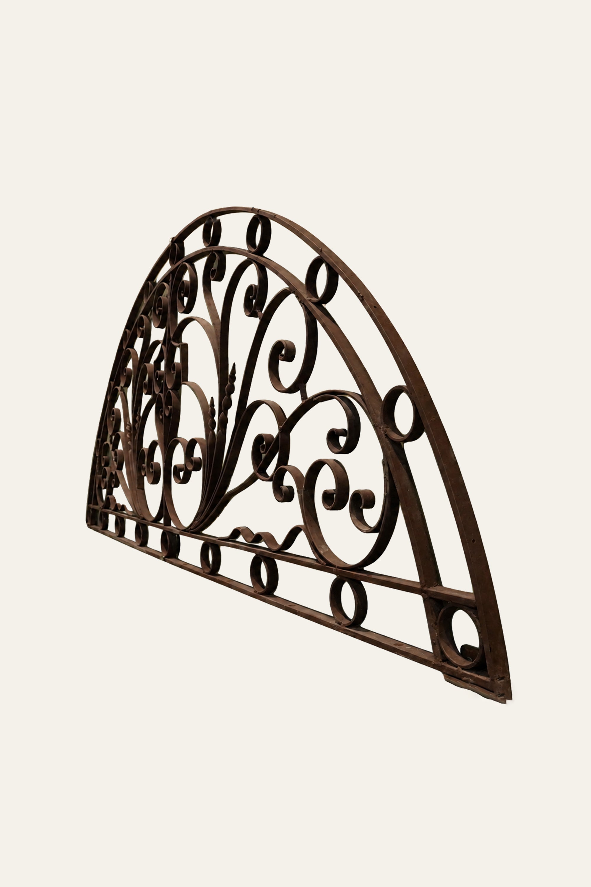 Crescent Shaped Iron Window Grille