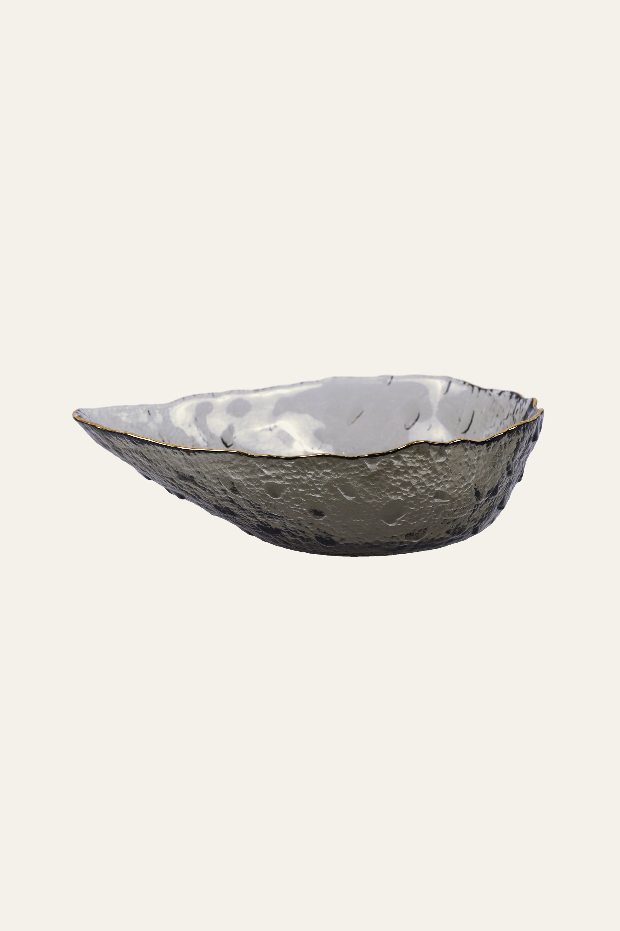 Small Teardrop-Shaped Glass Serving Plate