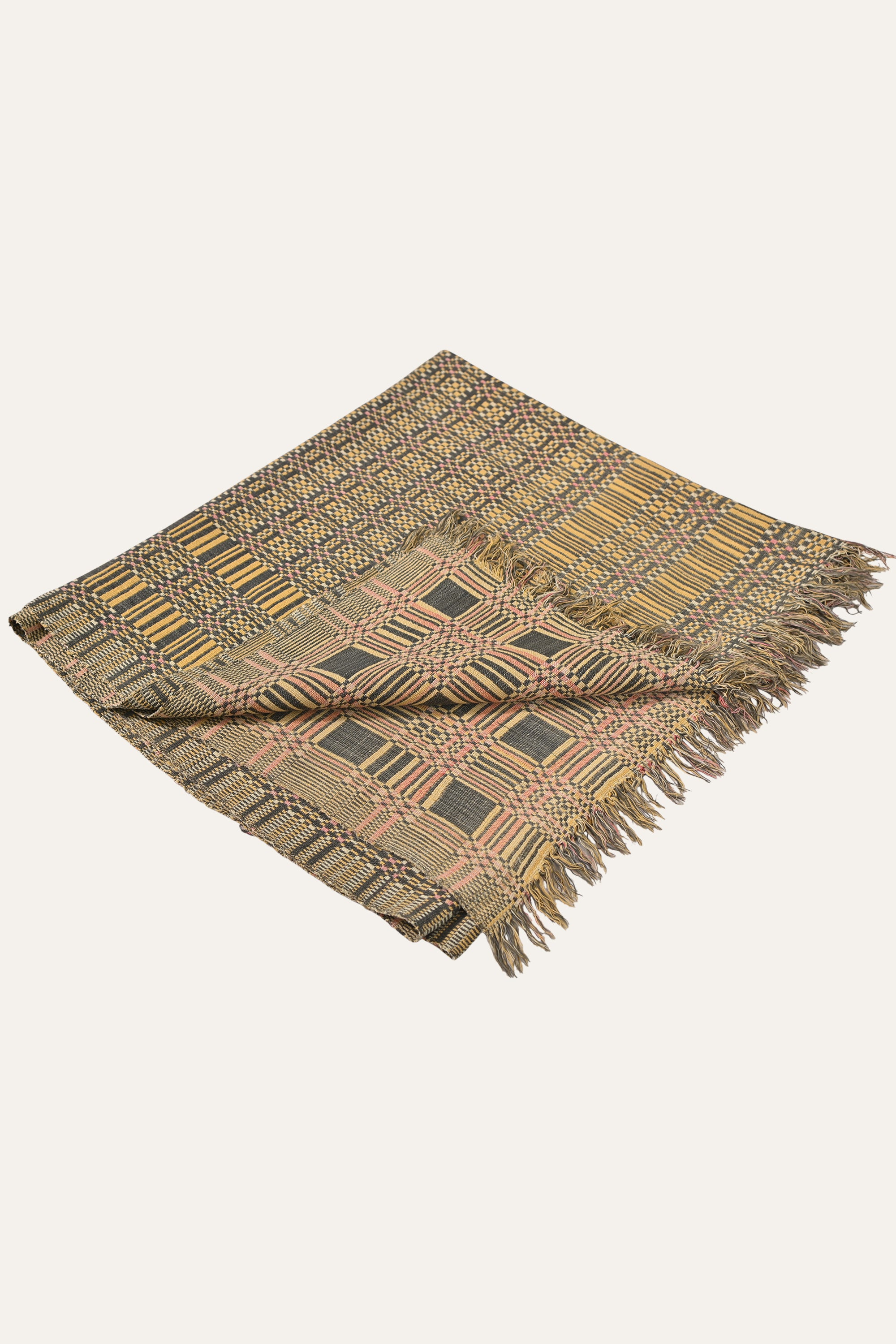 Geometric Pattern Reversible Indian Khes Wall Tapestry