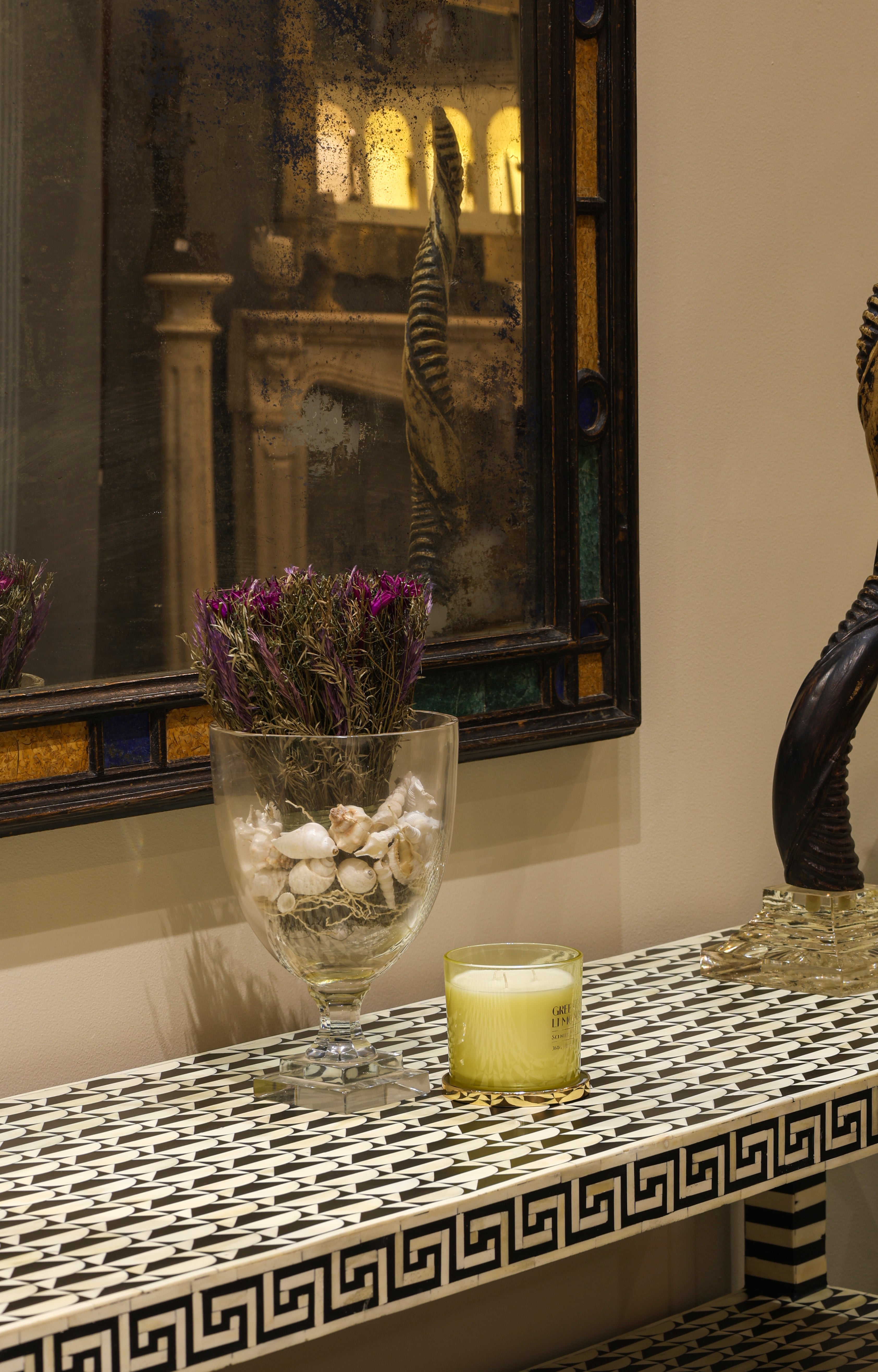 Clear Crystal Hurricane Lamp