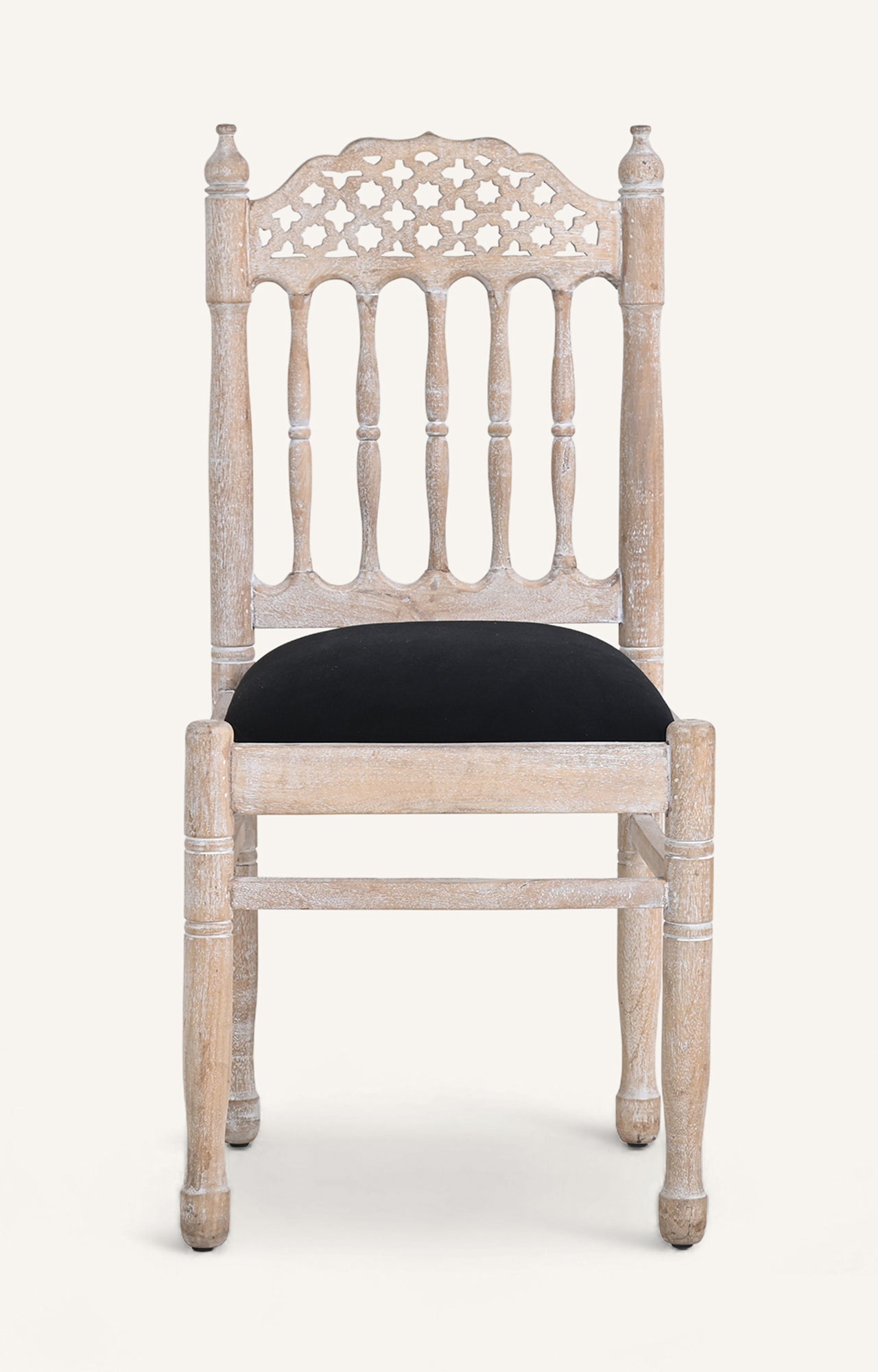 Chair with decorative backrest