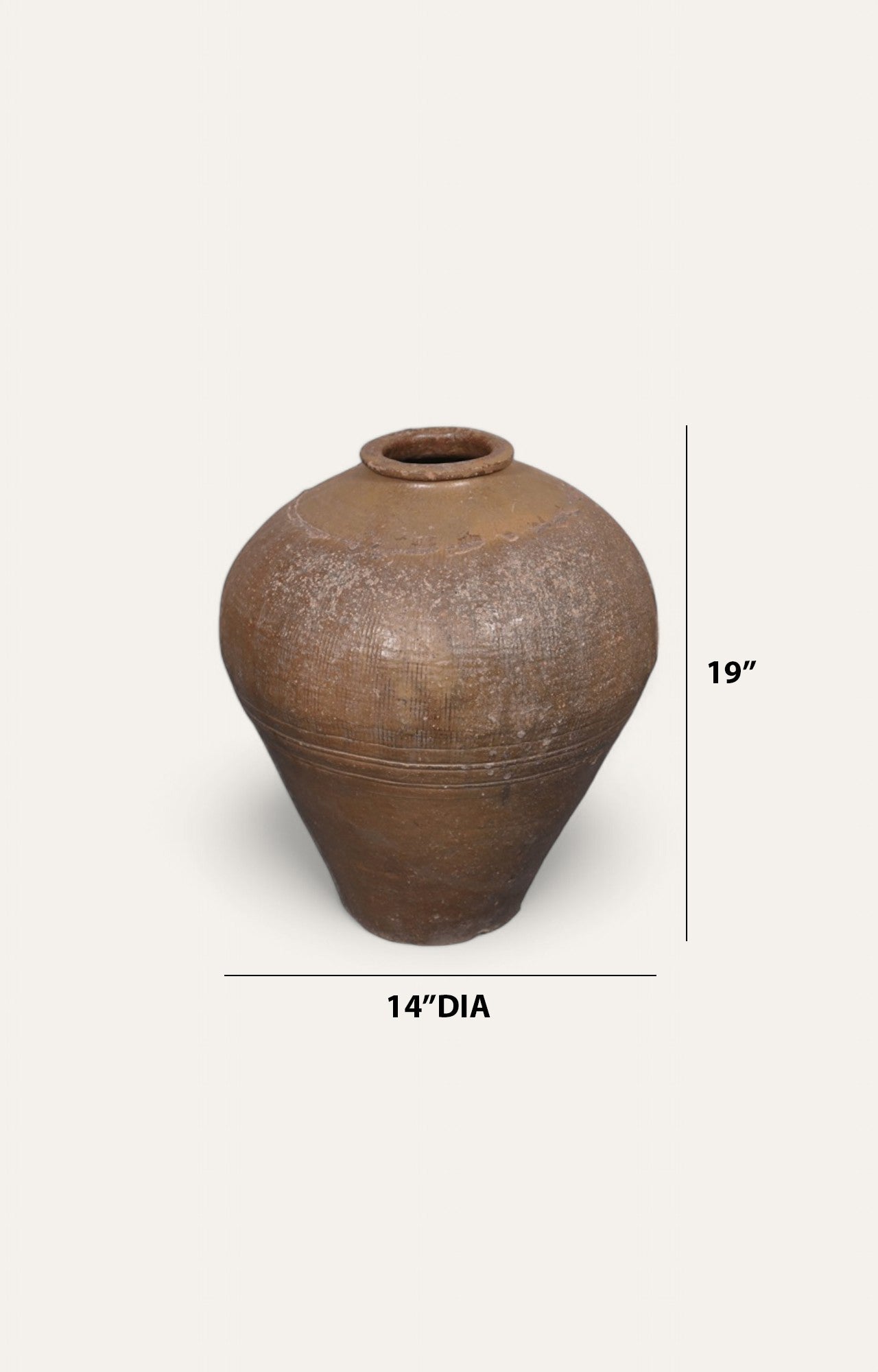 Volcano Vintage Ceramic Pot