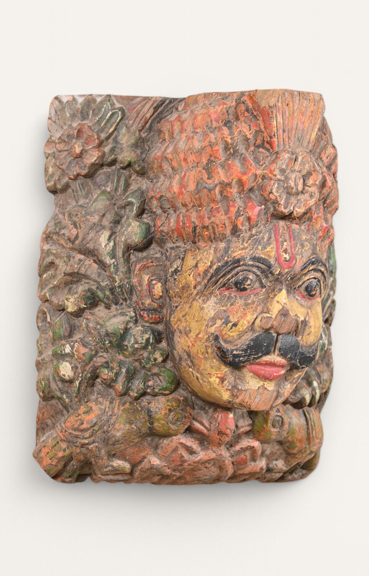 Warrior Spirit Wooden Wall Mask