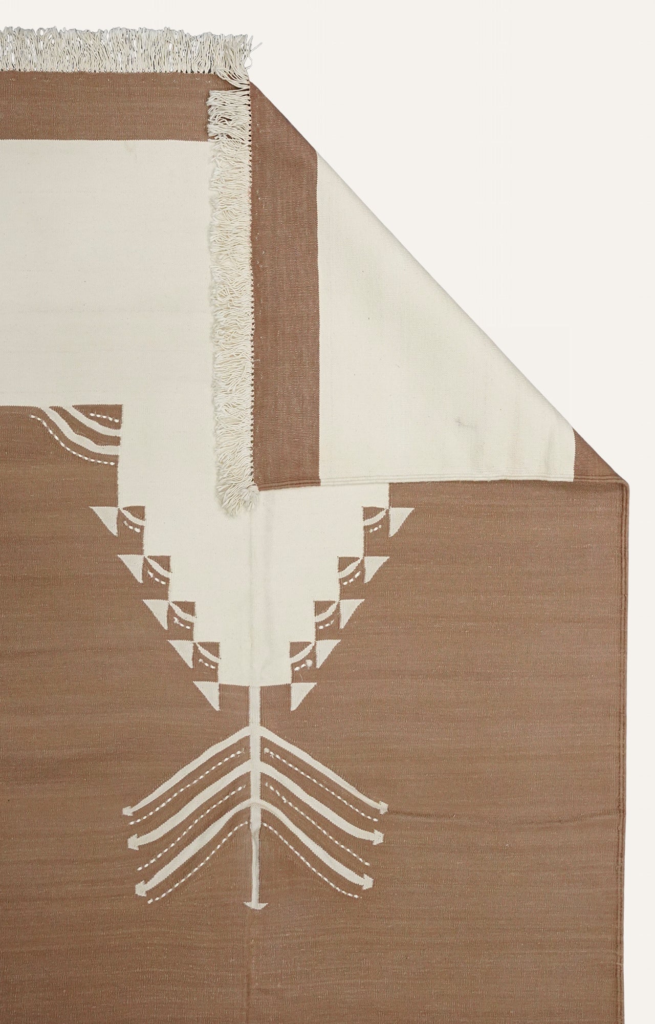 Earthy Handwoven Cotton Rug