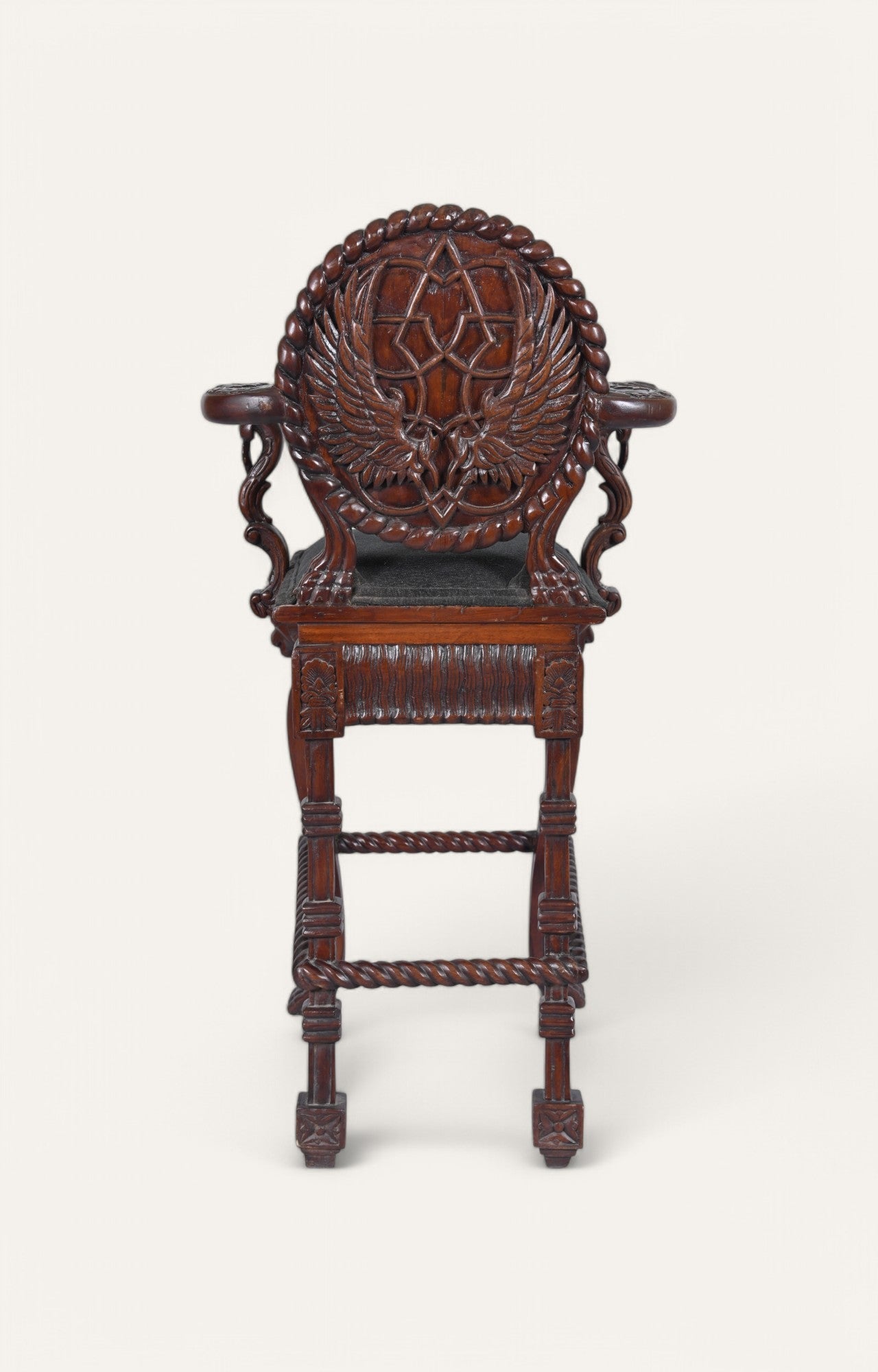 Handcarved Bar Chair