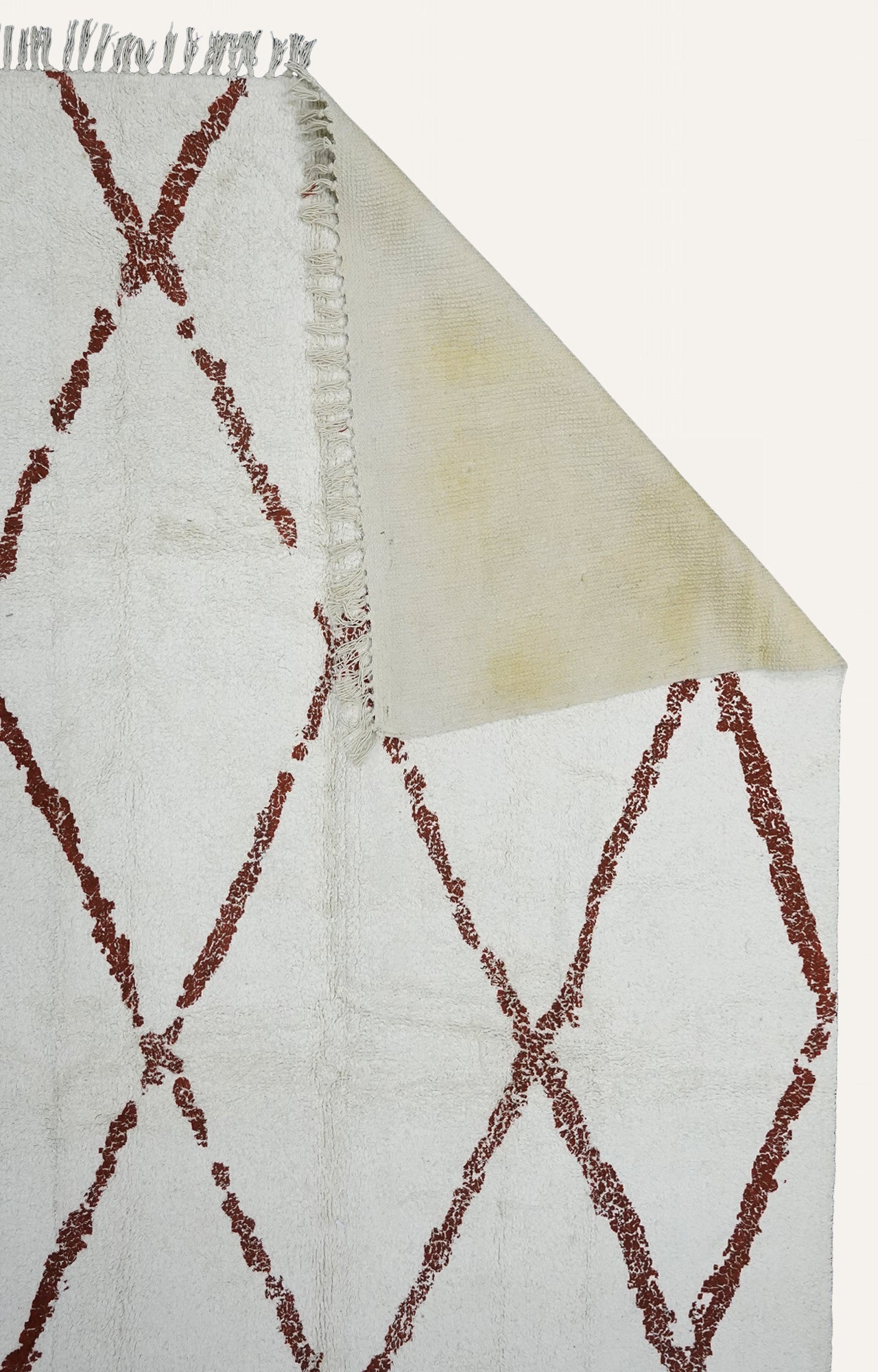 Cross Pattern Woolen Rug