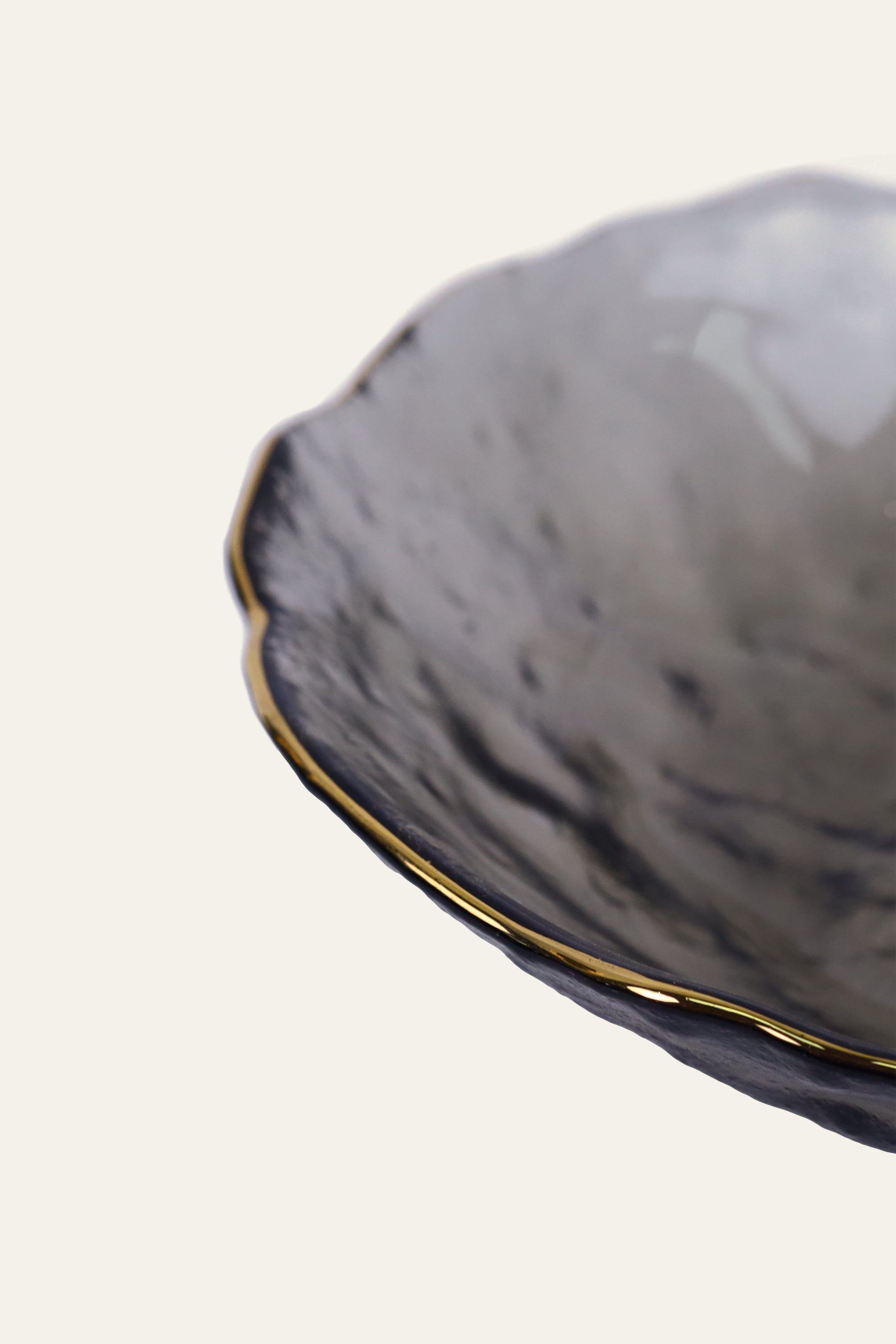 Smoky Grey Textured Bowl