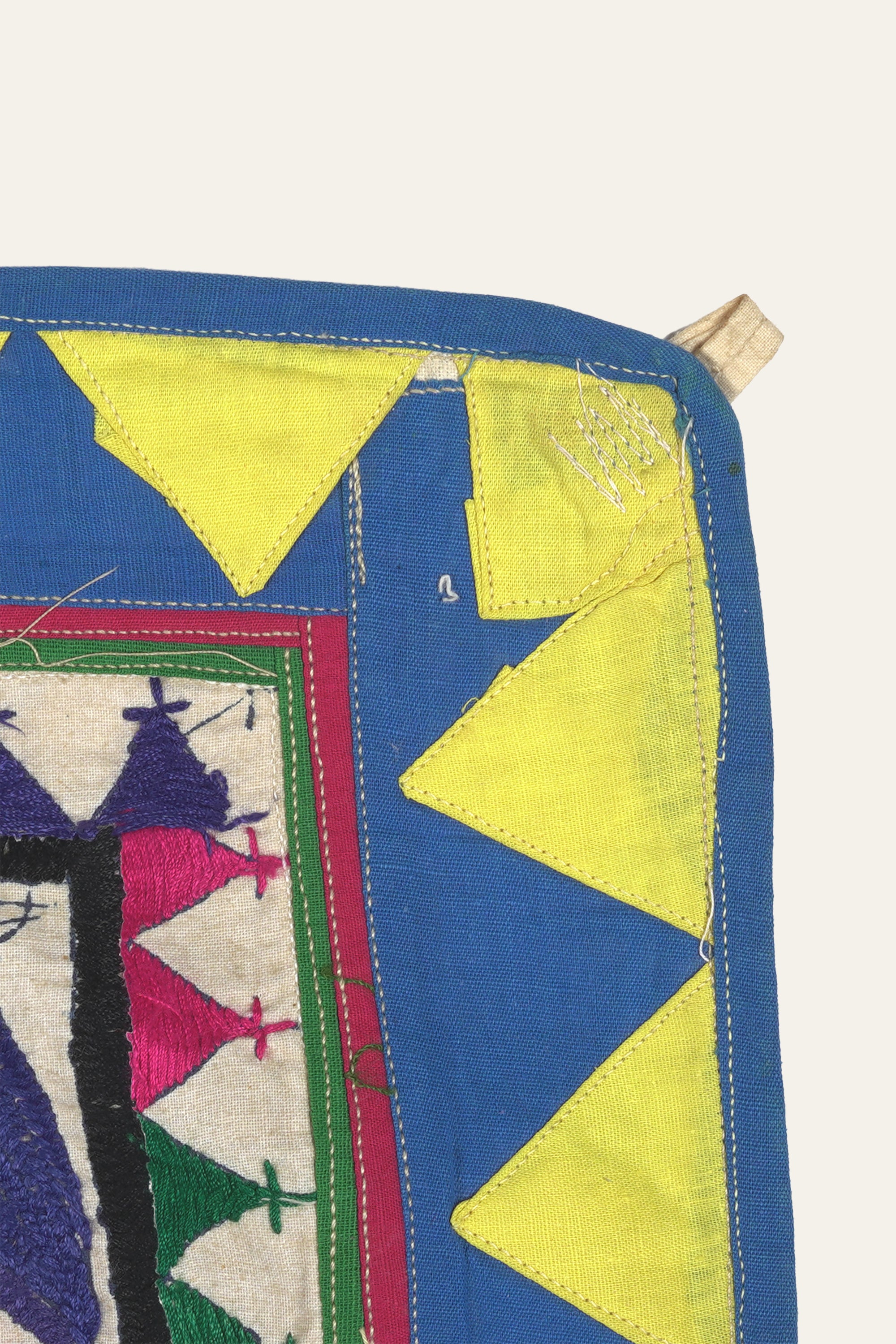 Kutch Embroidery Wall Hanging with Floral Motifs