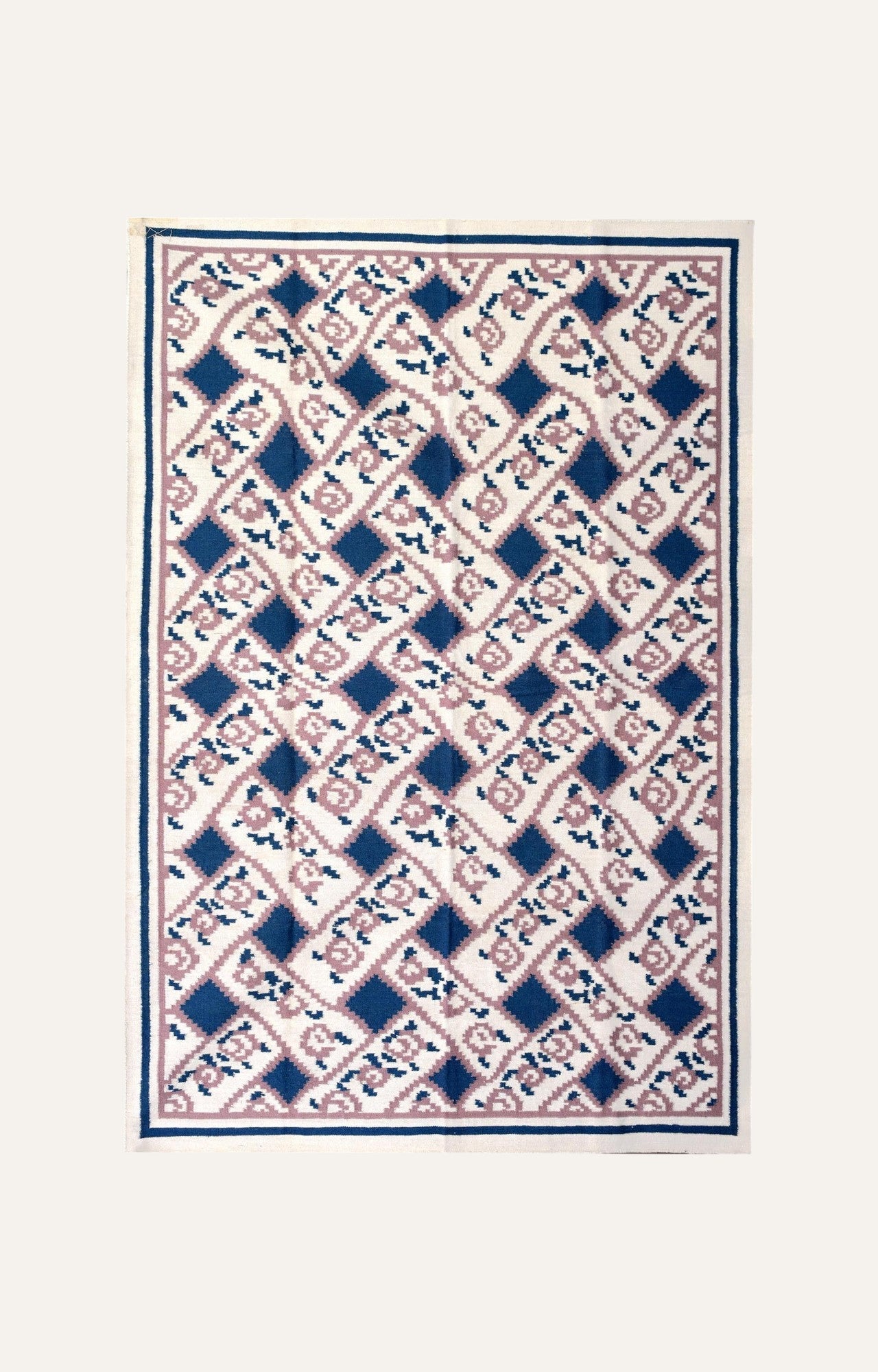 Handwoven Nordic woolen rug