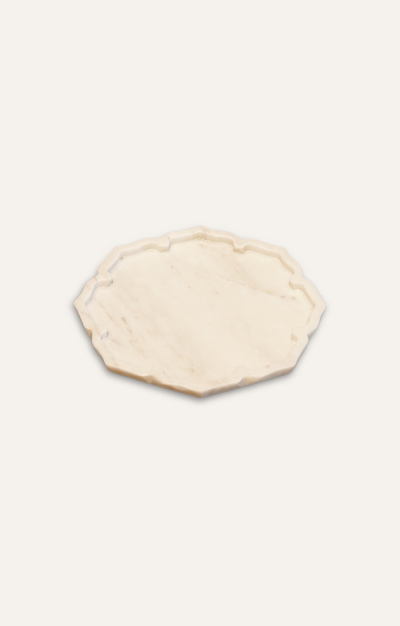 White Marble Maroc Platter – Set of 3 pcs