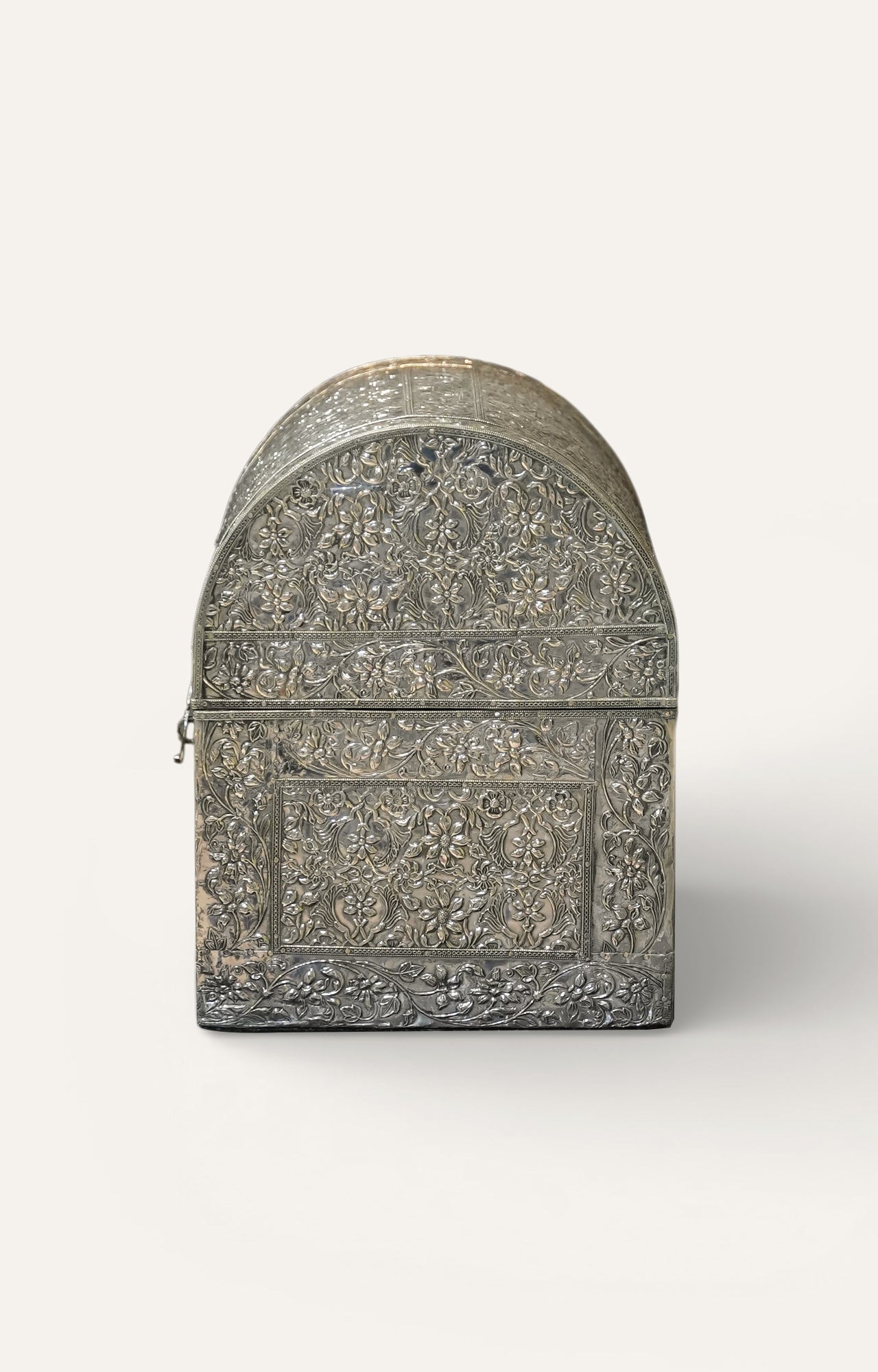 Ornate Silver-Plated Treasure Box