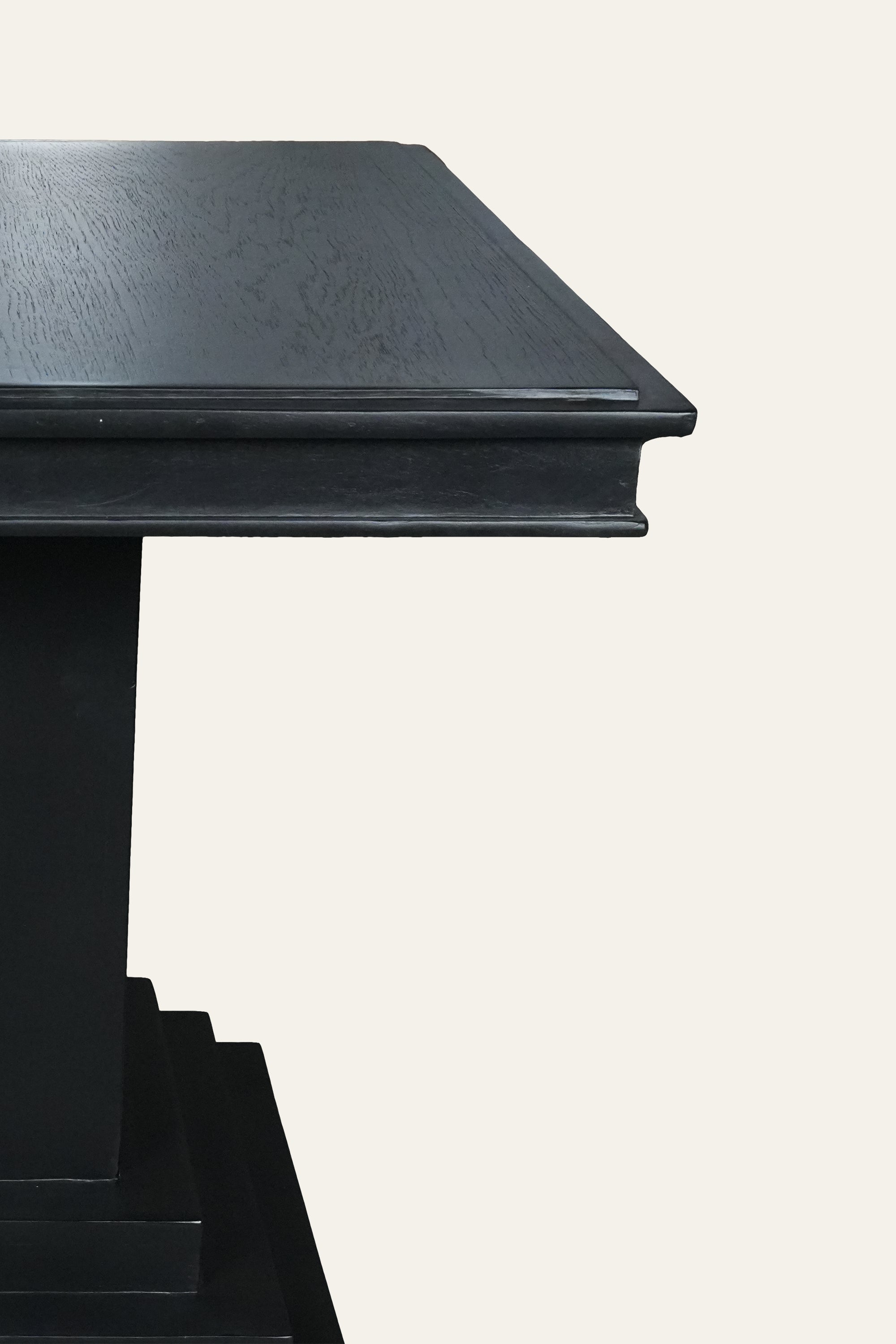 Solid Wood Art Deco Pedestal Game Table for Board Games