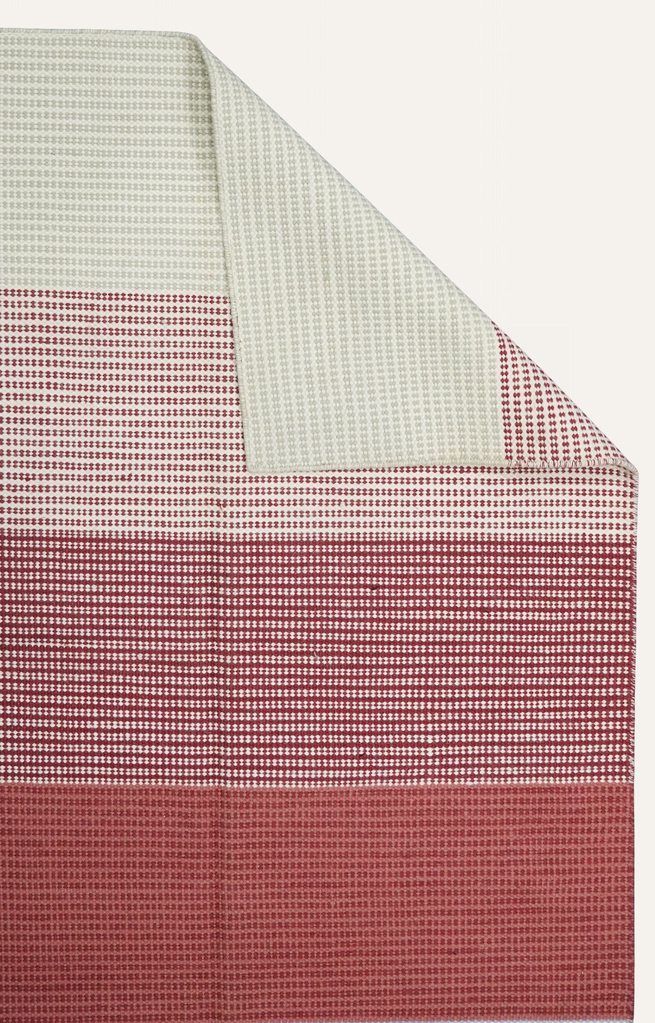 Warm Striped Handwoven Cotton Rug