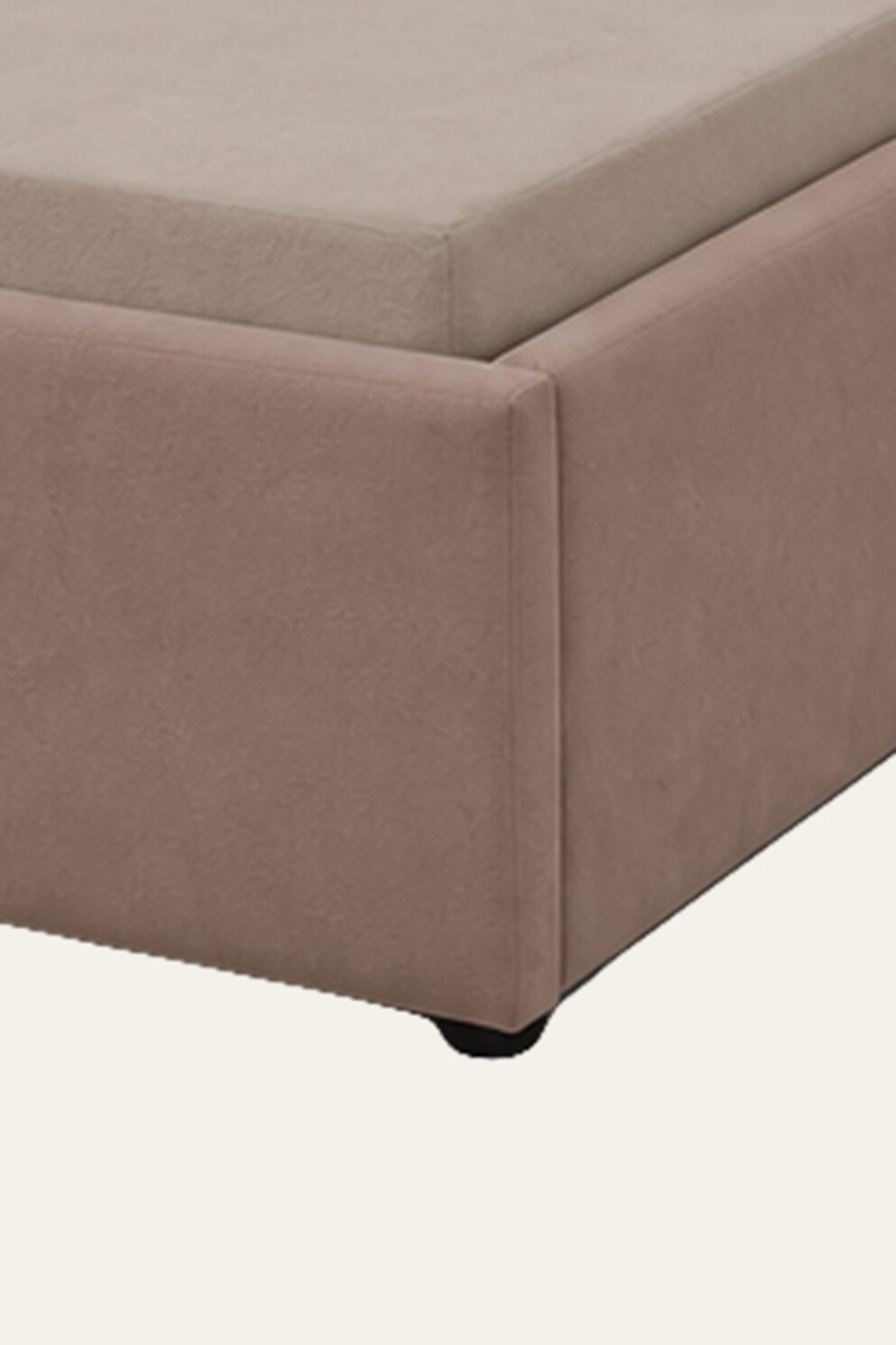 Brown Velvet Channel Tufted Bed for Modern Bedroom