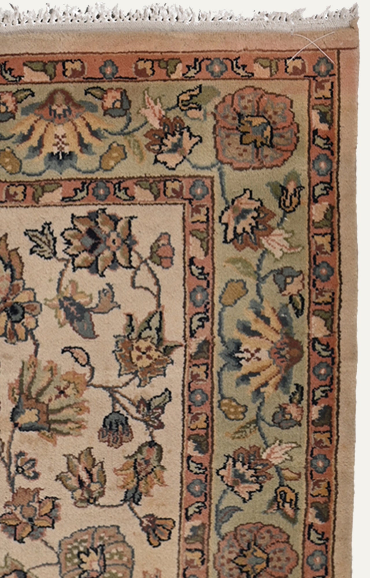 4 x 7 Ft Beige Persian Woolen Hand Tufted Carpet