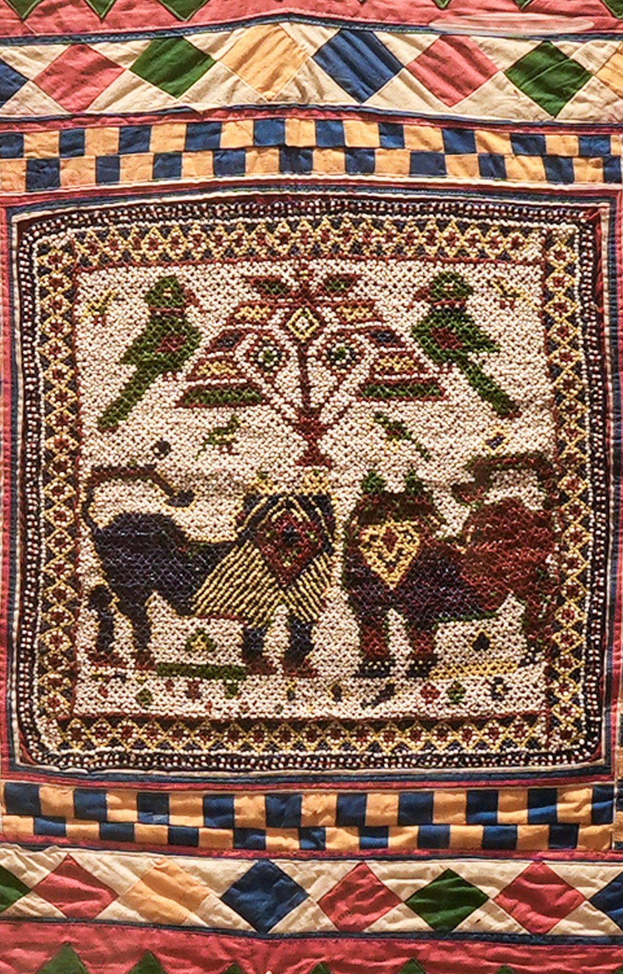 Embroidered Wall Hanging Art