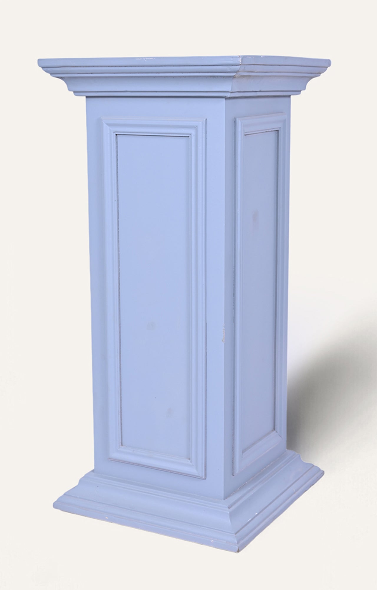 Soft Blue Resin Pedestal