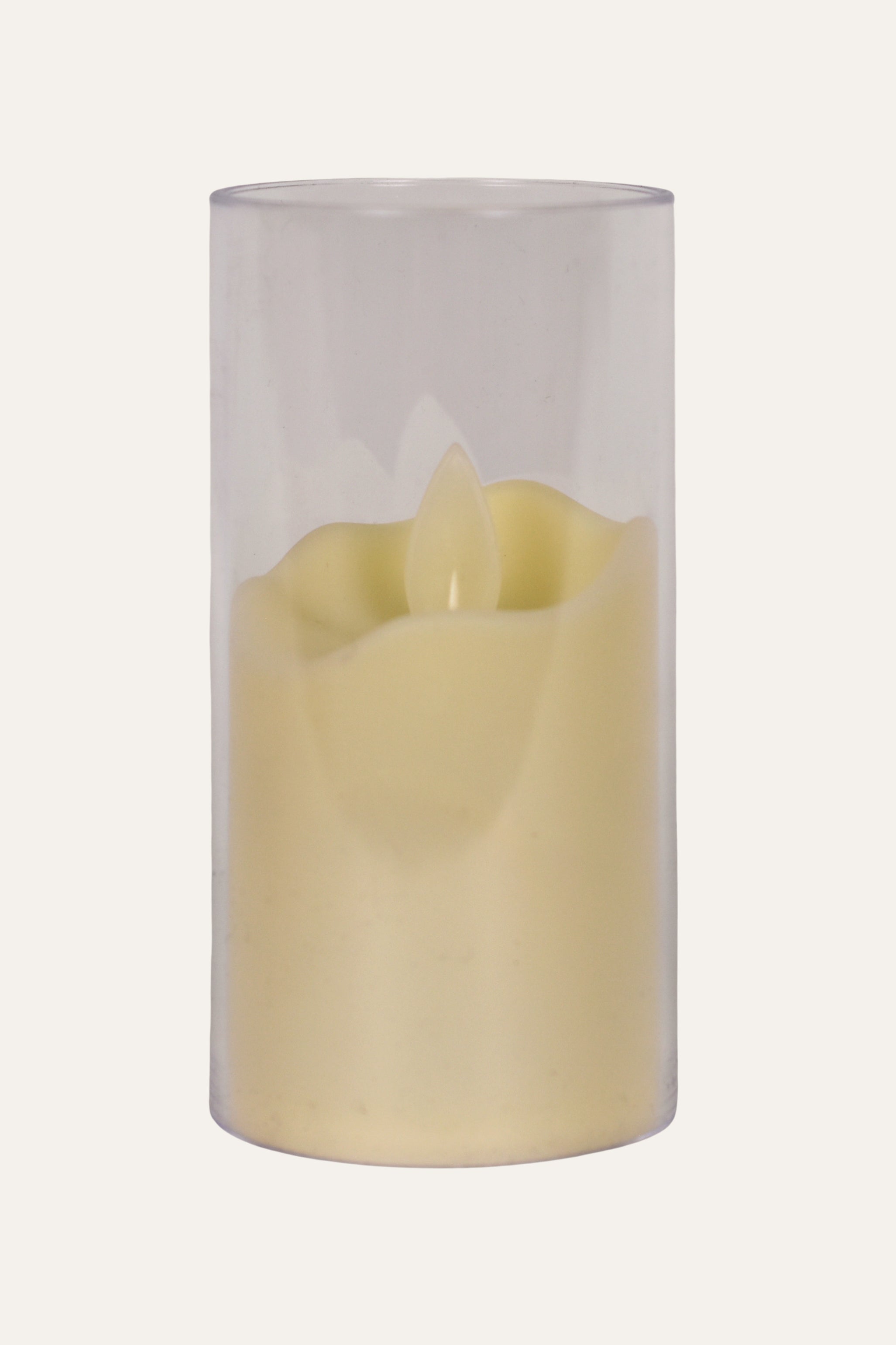 Warm White Electric Pillar Candle