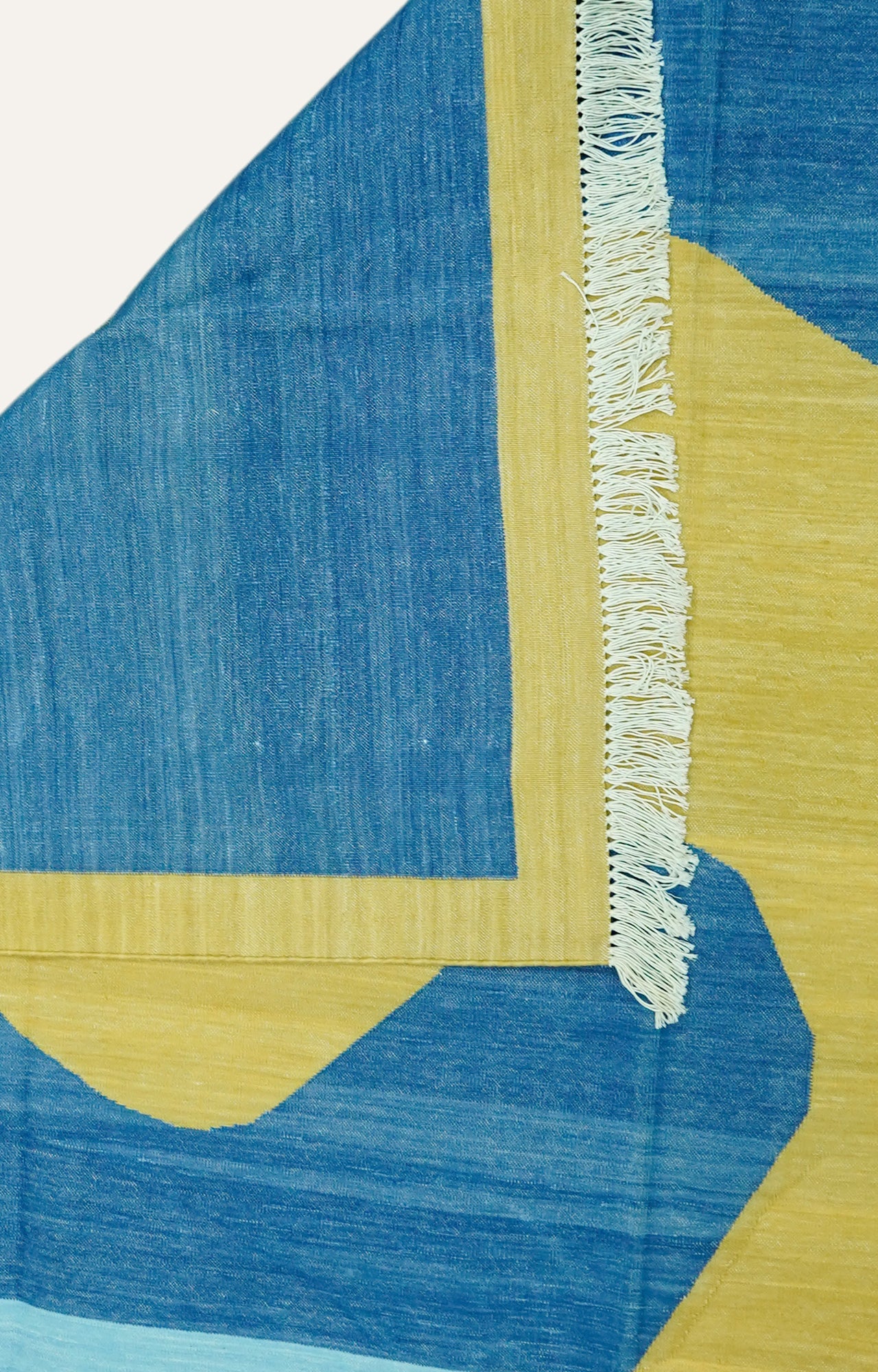 geometric-patterned rug