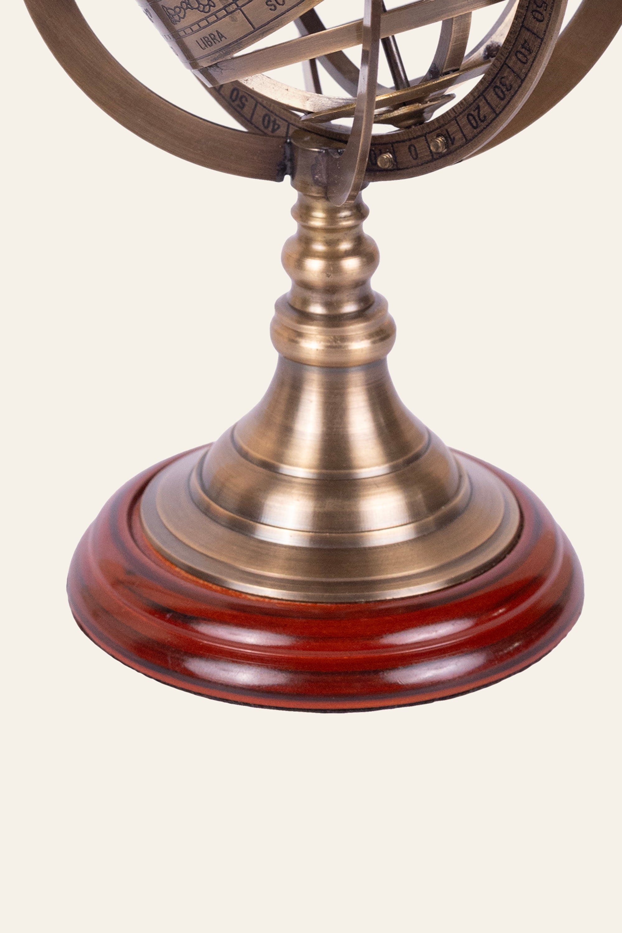 Armillary Globe with Zodiac Engraved Rings