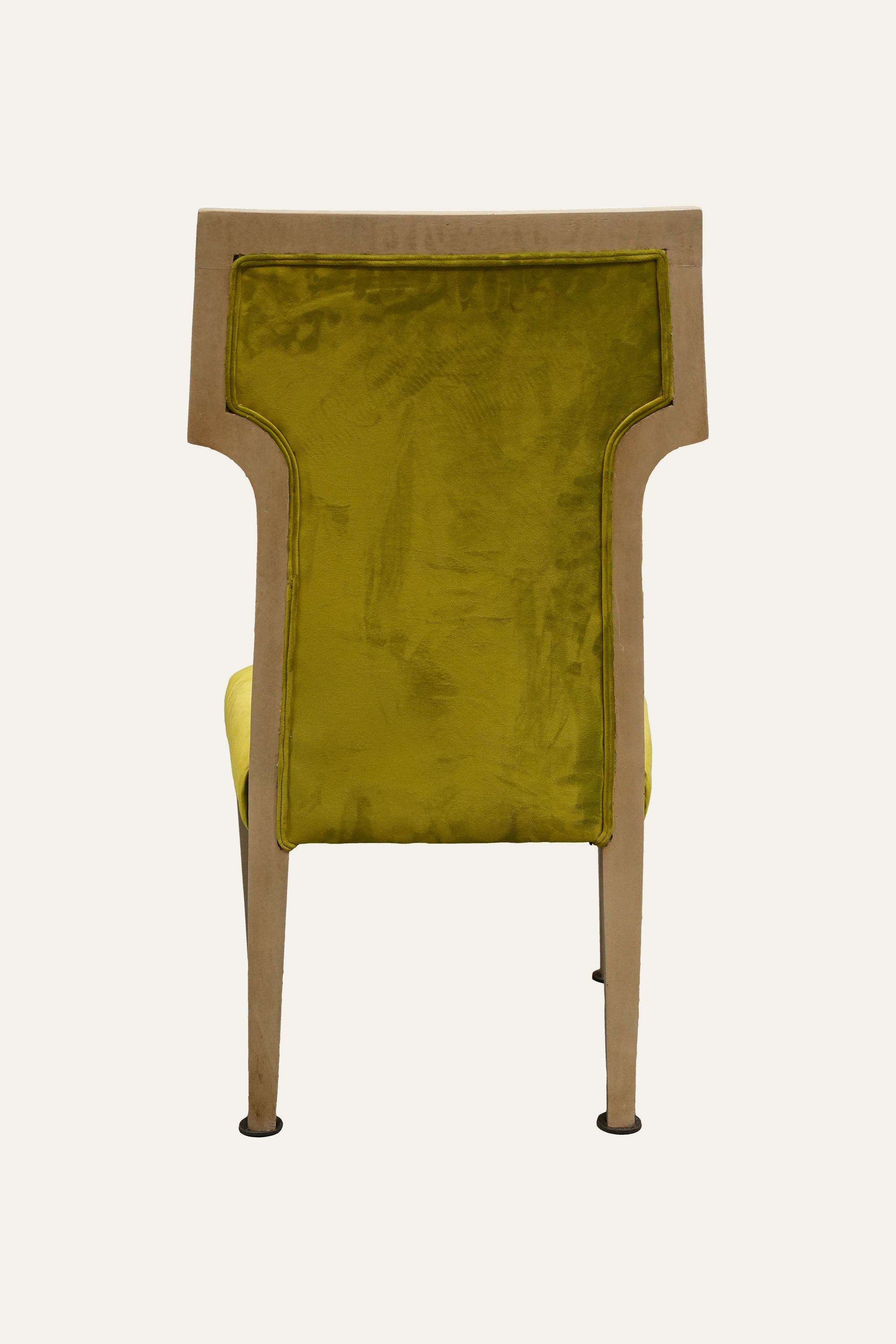 Lime Green Tufted Velvet High Back Dining Chair