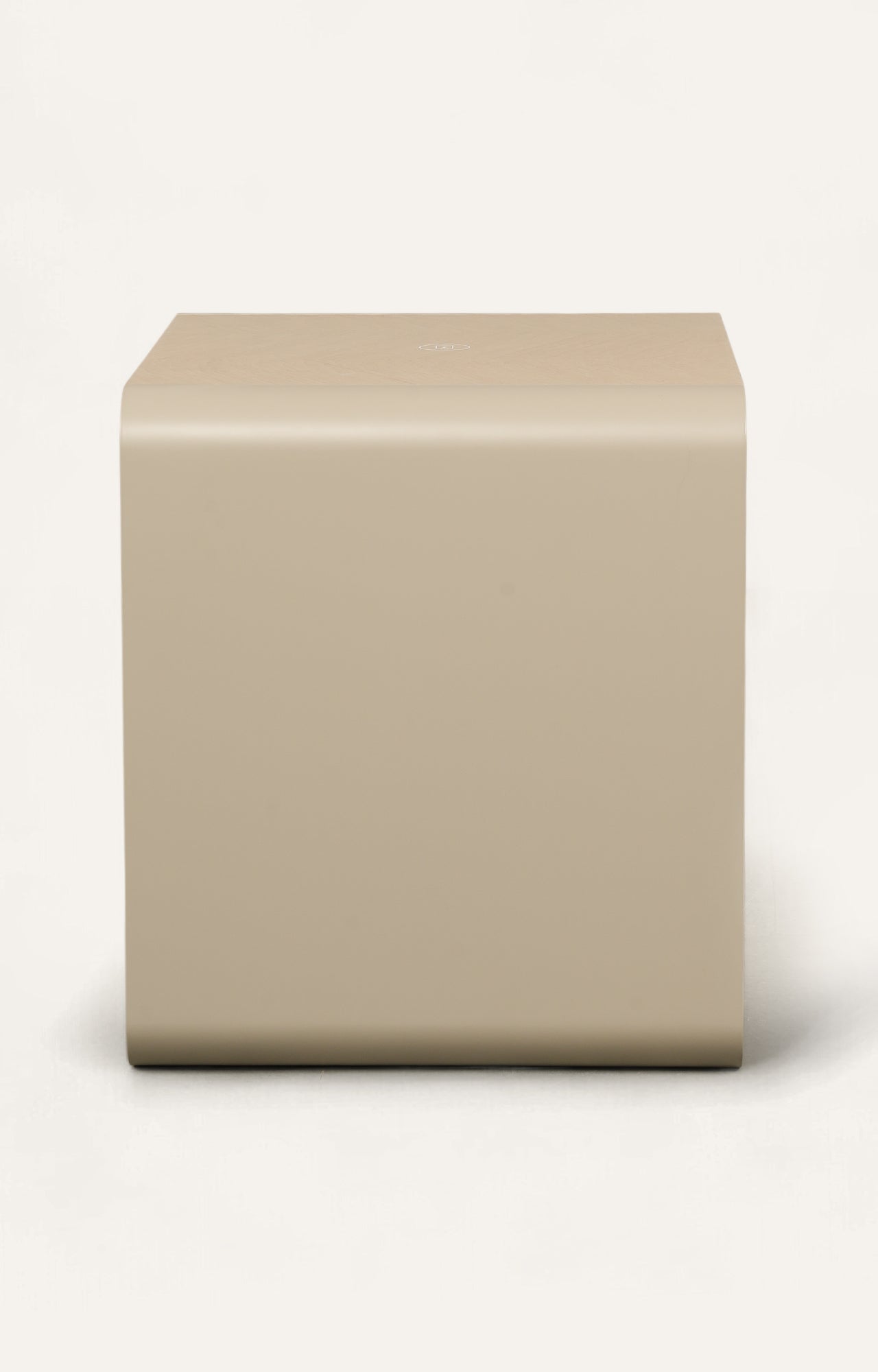 Modern Minimalist Taupe Nightstand